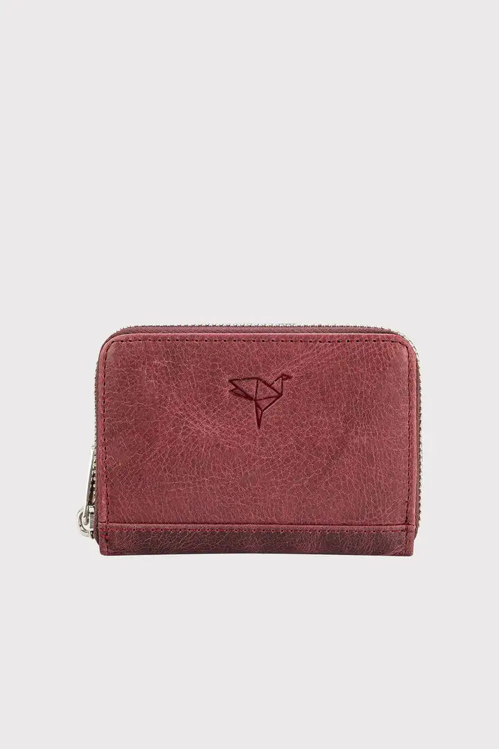 Garbalia Sydney Hakiki Deri Bozuk Para Gözlü Rfid Engelleyici Fermuarlı Unisex Cüzdan
