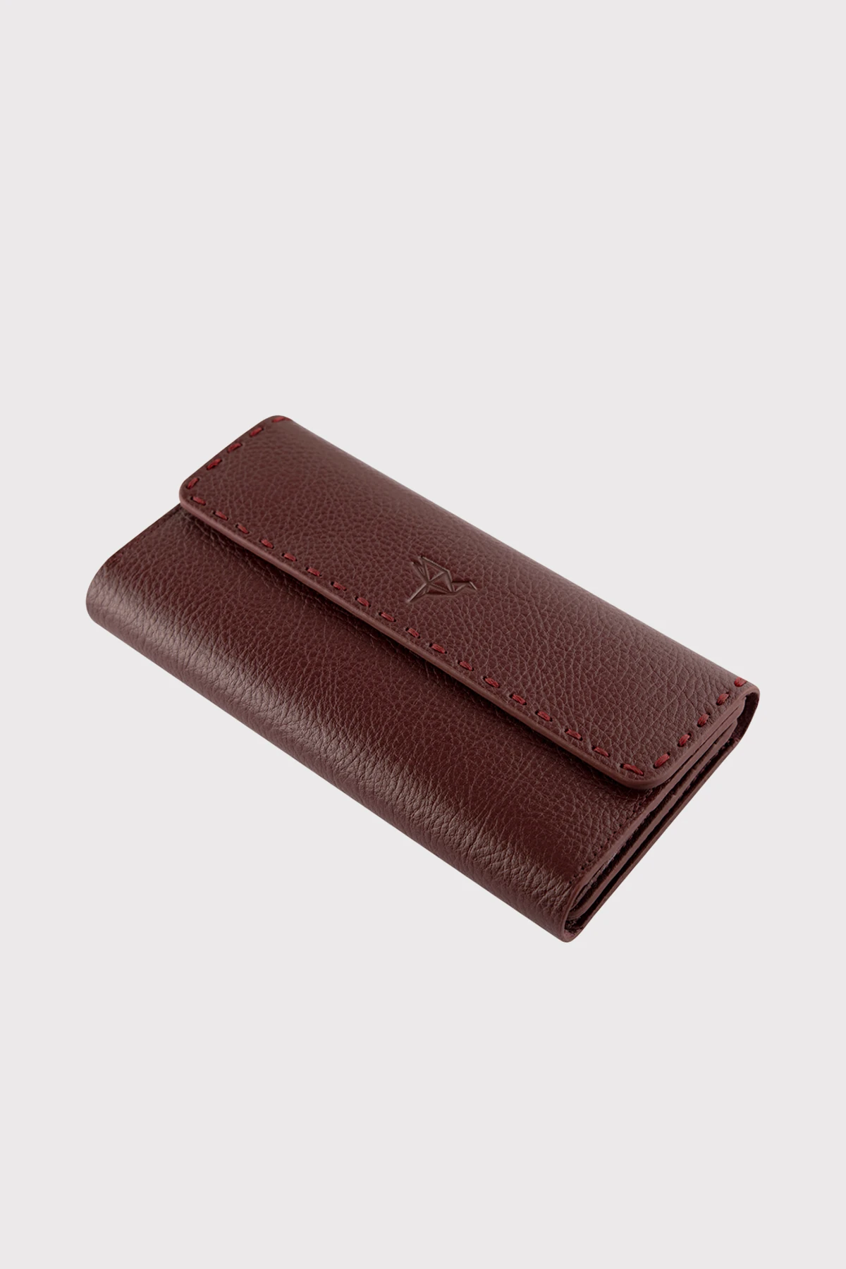 Garbalia Paris Hakiki Deri Saraç Dikişli Telefon Bölmeli Kadın Portföy Cüzdanı