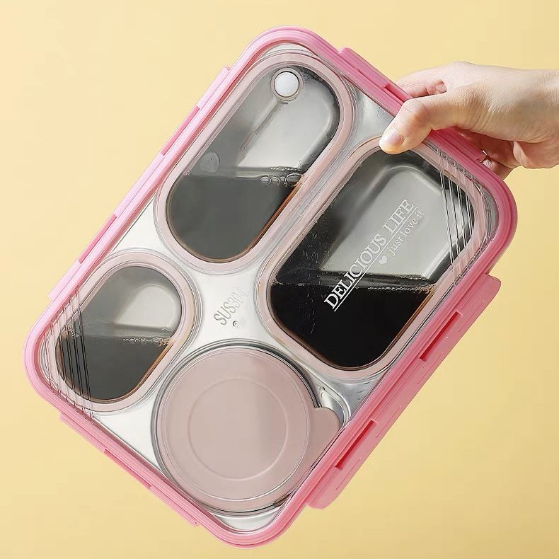 Beslenme Kutusu Paslanmaz Çelik - 950 ml Çorba ( Yoğurt ) Kaseli Yeni Nesil Sefer Tası