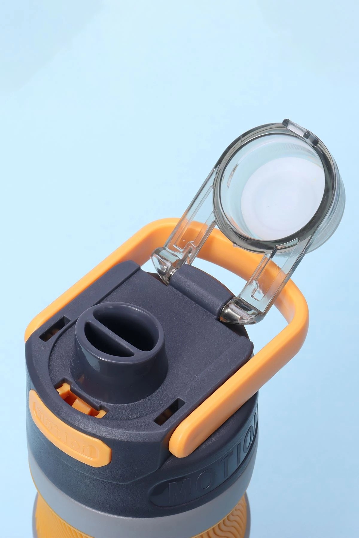 Paslanmaz Çelik Su Matarası - 580 ml - Pipetli ve Kulplu 316 Çelik Suluk