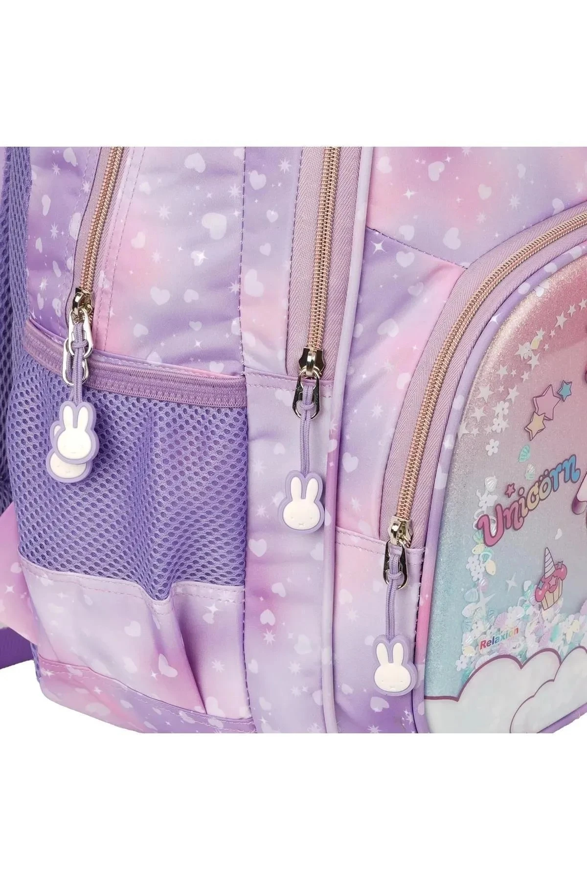 Bentopia Ortopedik Çok Gözlü Kabartma Figürlü İlkokul Sırt Çantası Beslenme Çantası Kalemlik Üçlü Takım