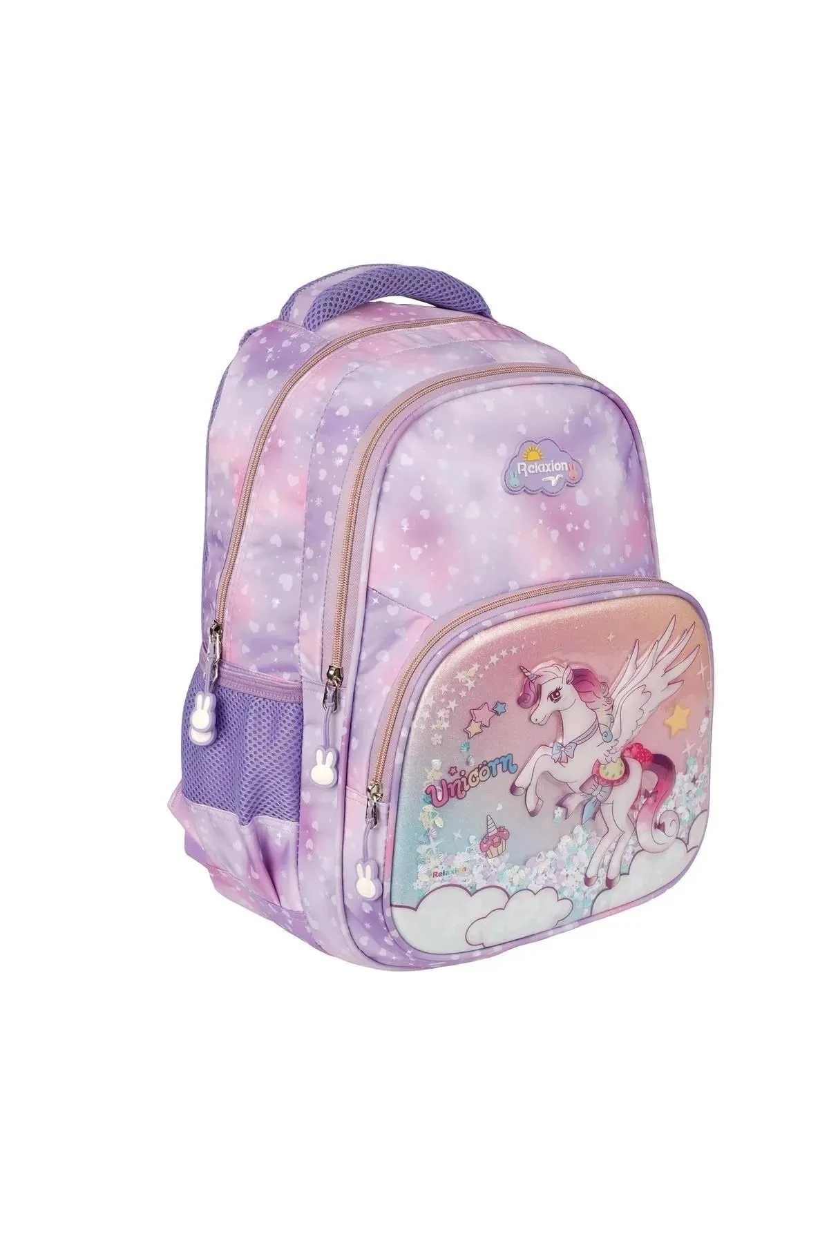 Bentopia Ortopedik Çok Gözlü Kabartma Figürlü İlkokul Sırt Çantası Beslenme Çantası Kalemlik Üçlü Takım