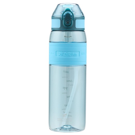 Uzspace Pipetli Isırılamaz Okul Su Matarası - 600ml - Tritan Suluk Soft Touch