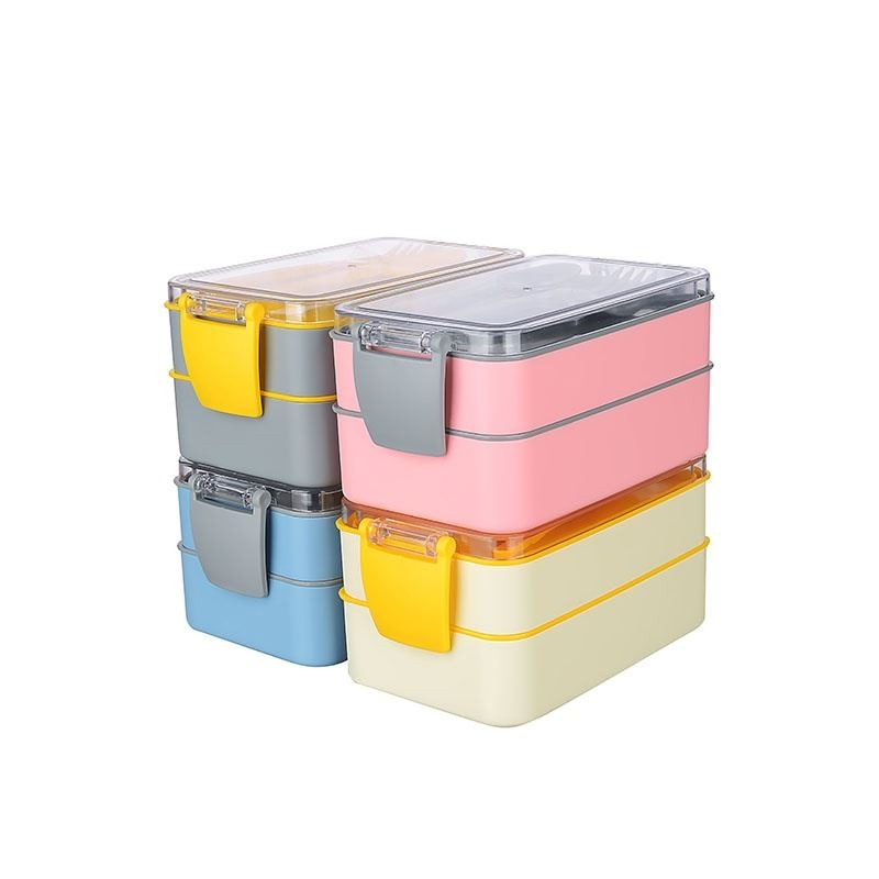 Beslenme Kabı İki Katlı - 900ml - Beslenme Kutusu 2 Katlı Set