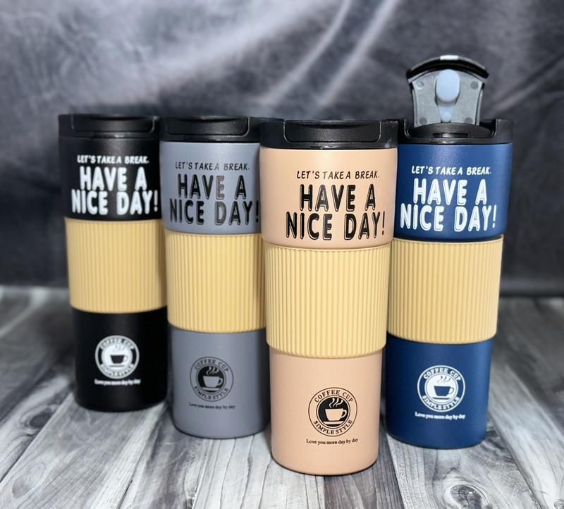 Bentopia Çift Katmanlı Paslanmaz Çelik Termos Bardak 500 ml Kupa