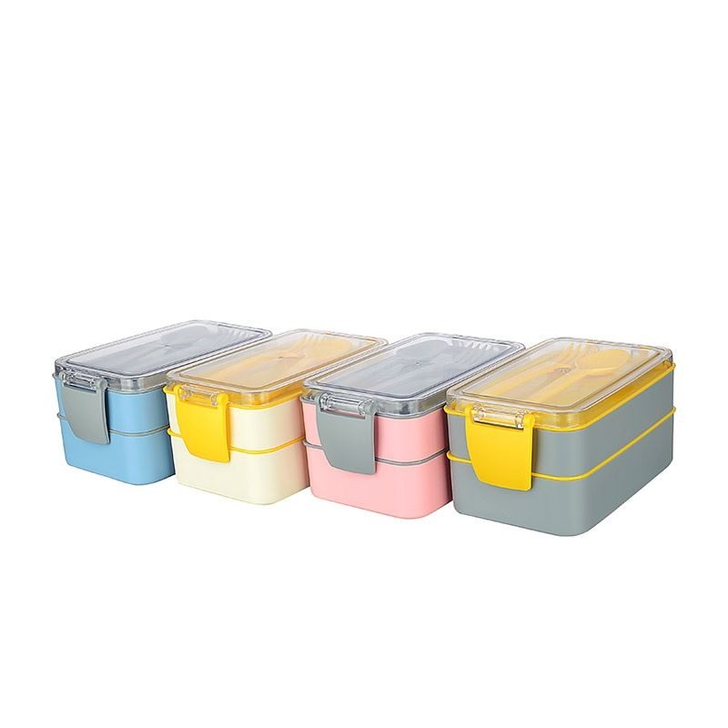 Beslenme Kabı İki Katlı - 900ml - Beslenme Kutusu 2 Katlı Set