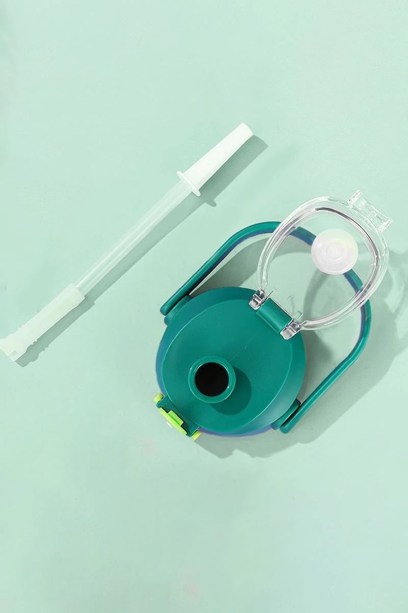 Paslanmaz Çelik Su Matarası - 850 ml - Askılı -  Pipetli veya Pipetsiz Çelik Suluk
