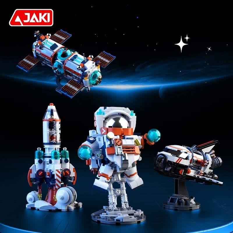 Jaki Mini Uzay Serisi - Astronot 302 Parça Oyuncak Yapım Seti