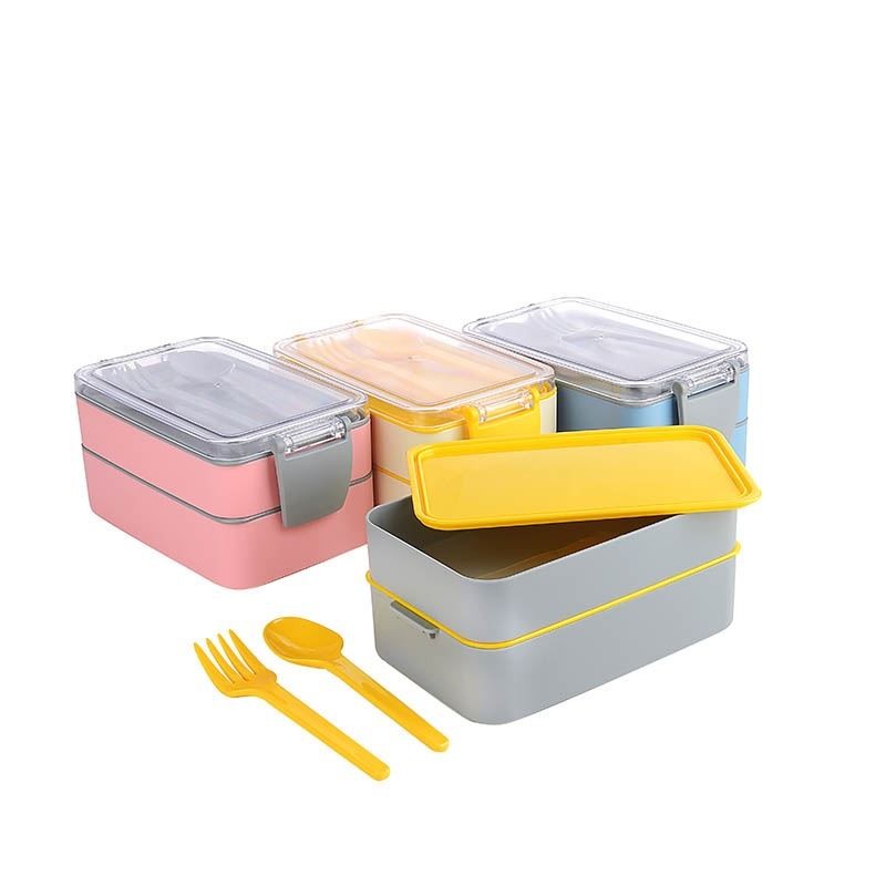 Beslenme Kabı İki Katlı - 900ml - Beslenme Kutusu 2 Katlı Set