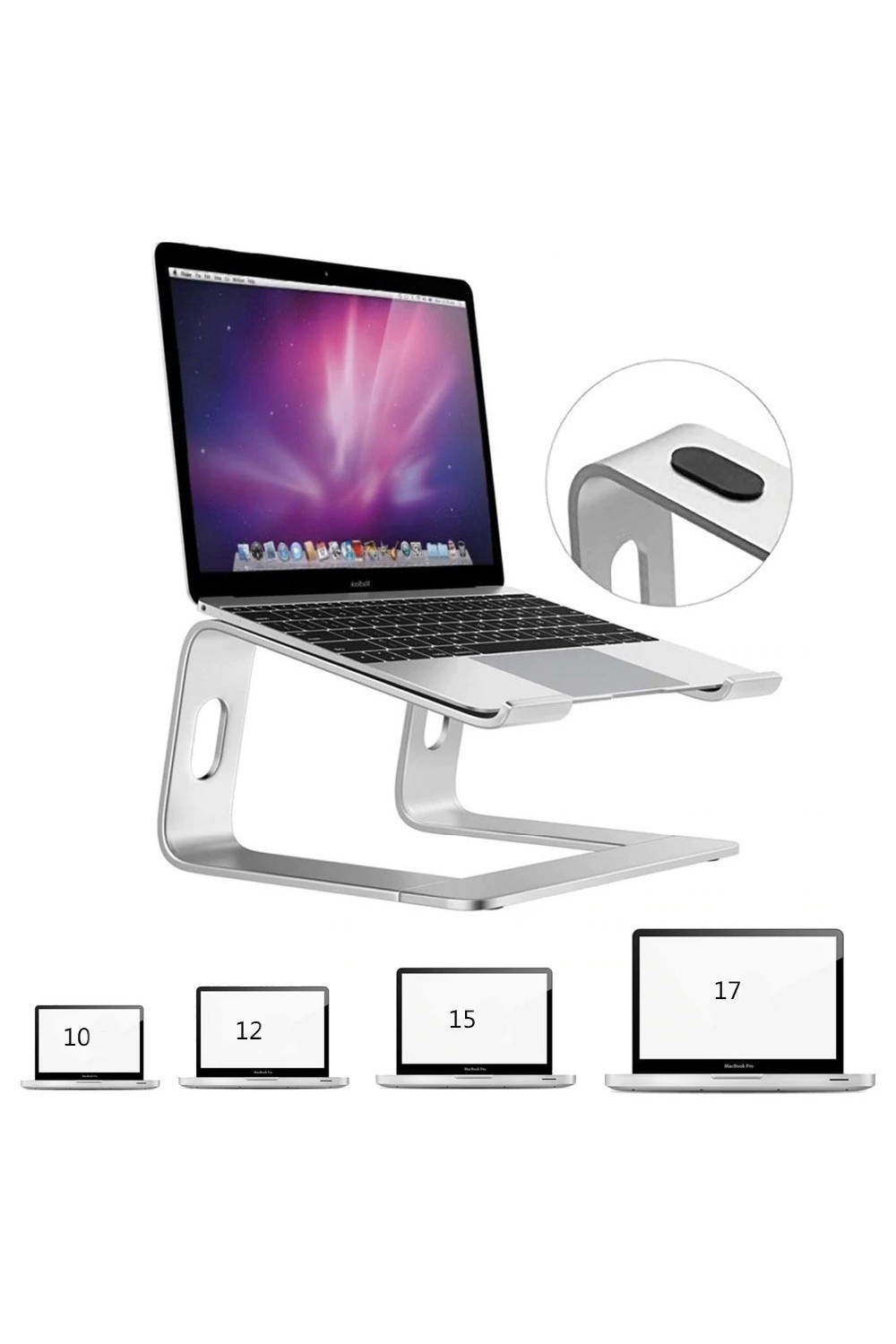 Alüminyum Sabit Laptop Macbook Notebook Yükseltici Tutucu