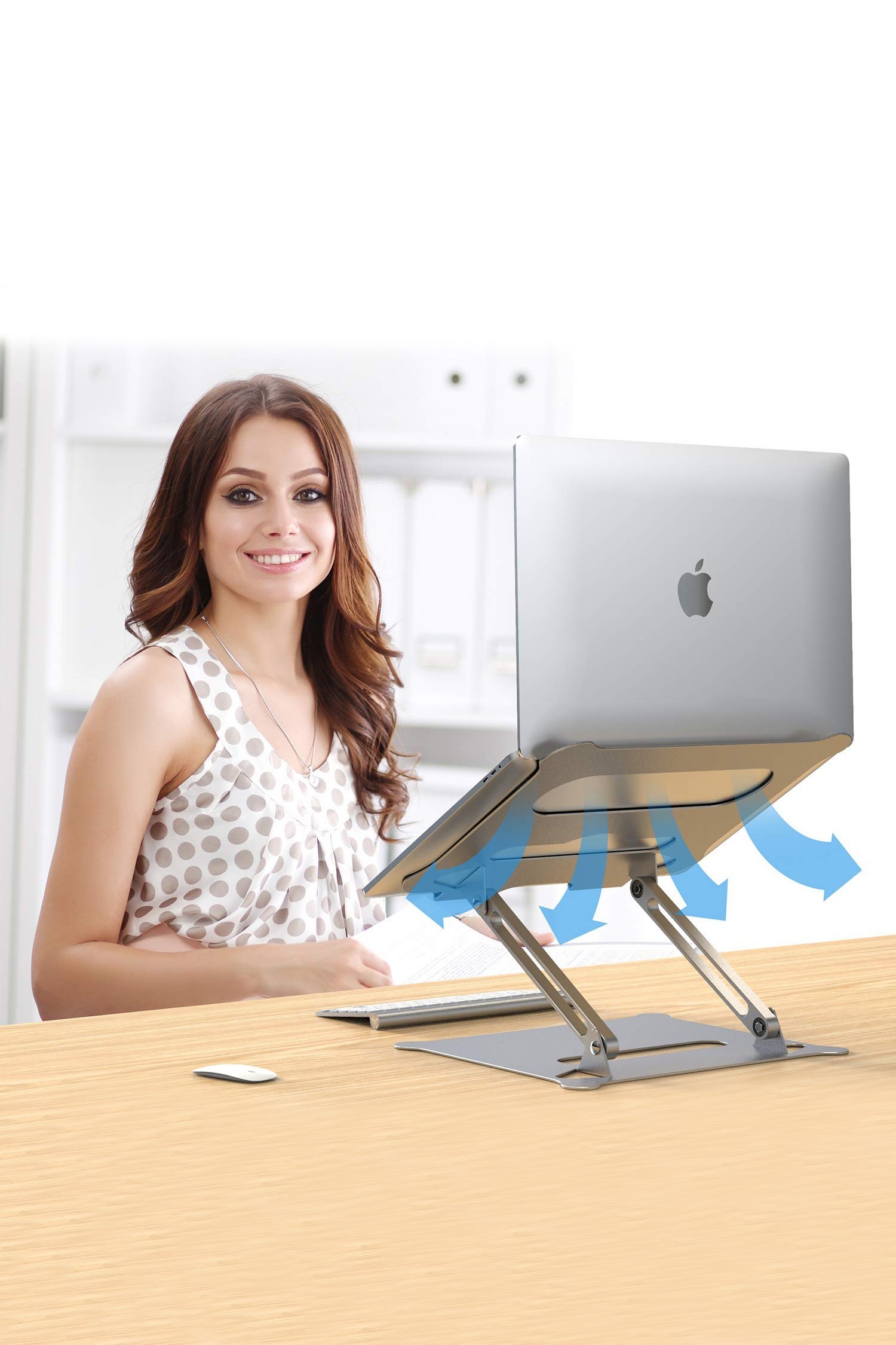 Alüminyum Ayarlı Laptop Macbook Notebook Yükseltici Tutucu