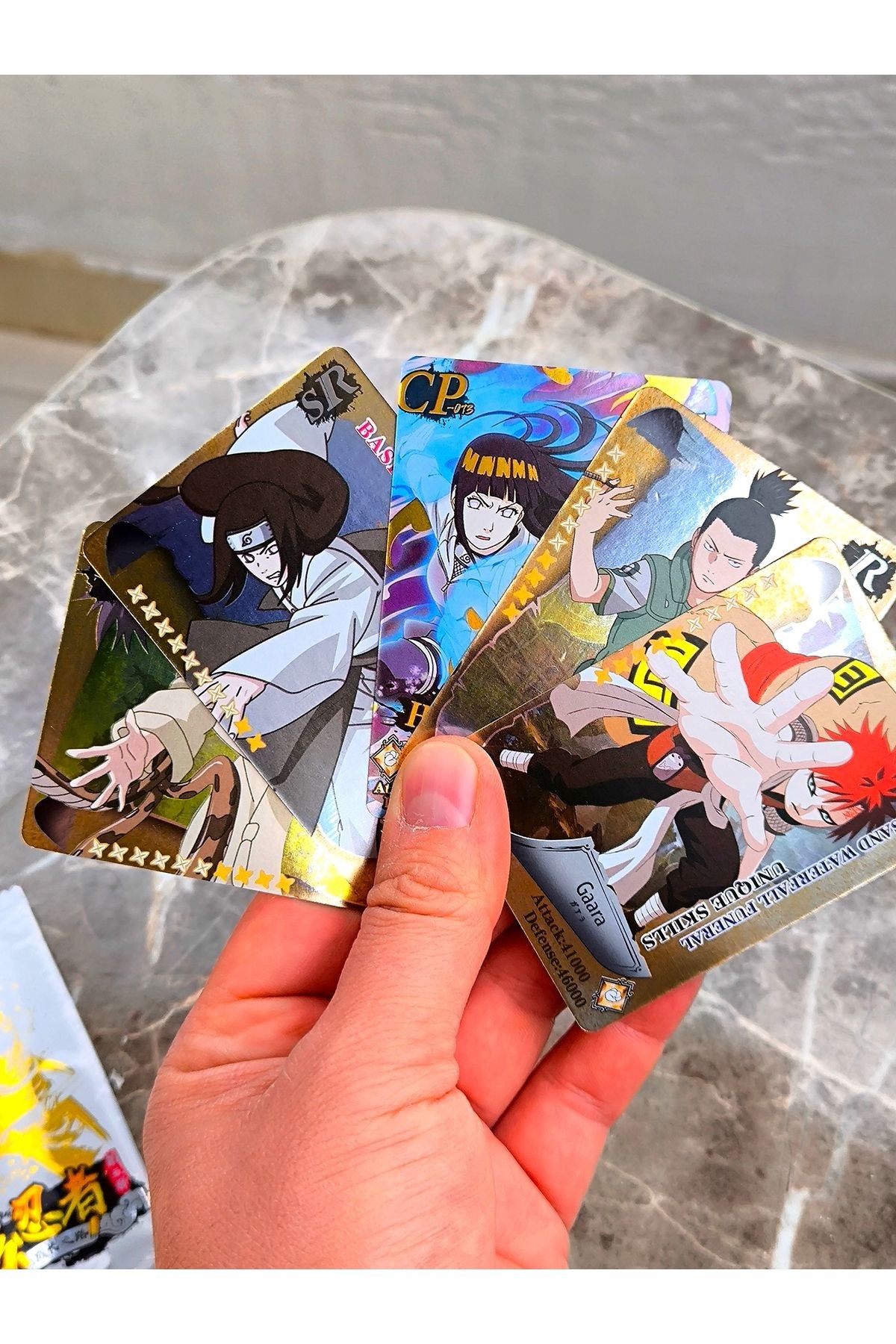 Naruto kart anime Naruto kartları 2 paket 10 adet sert parlak kart özel seri