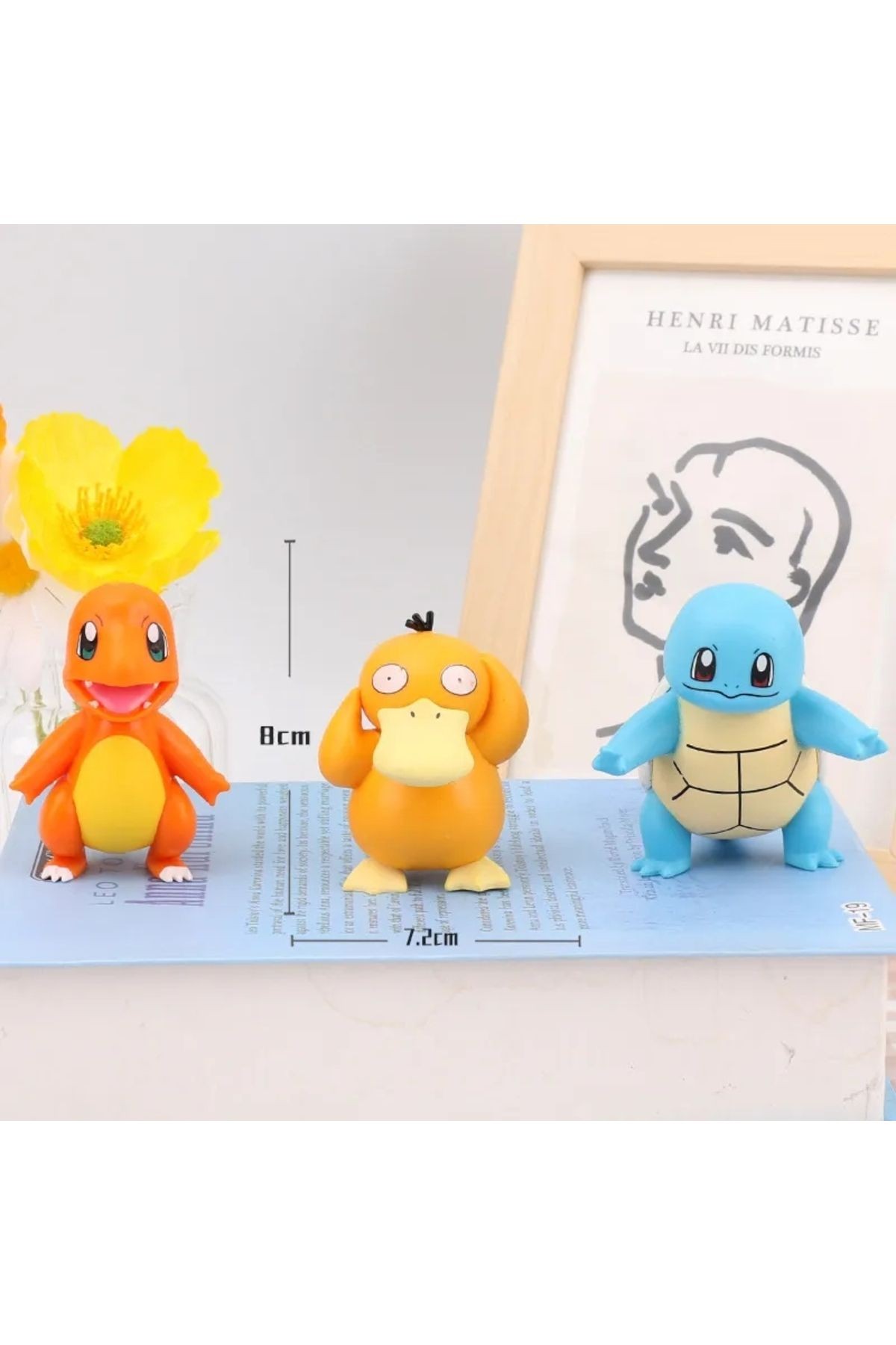 6 Adet Pokemon Figür 6-8cm Ve 1 Adet Poketopu Pokeball