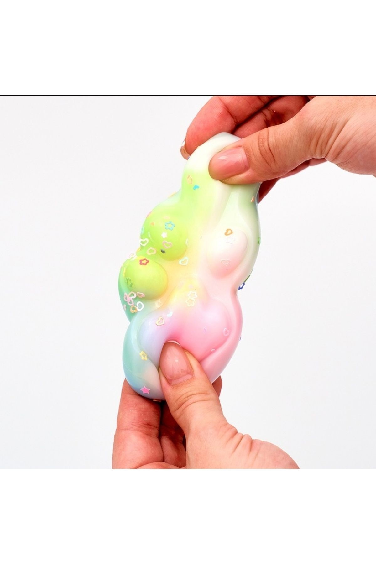 4 adet sukuşi set renkli mini Squishy kedi patisi taba sukuşi elastik jel stres oyuncağı