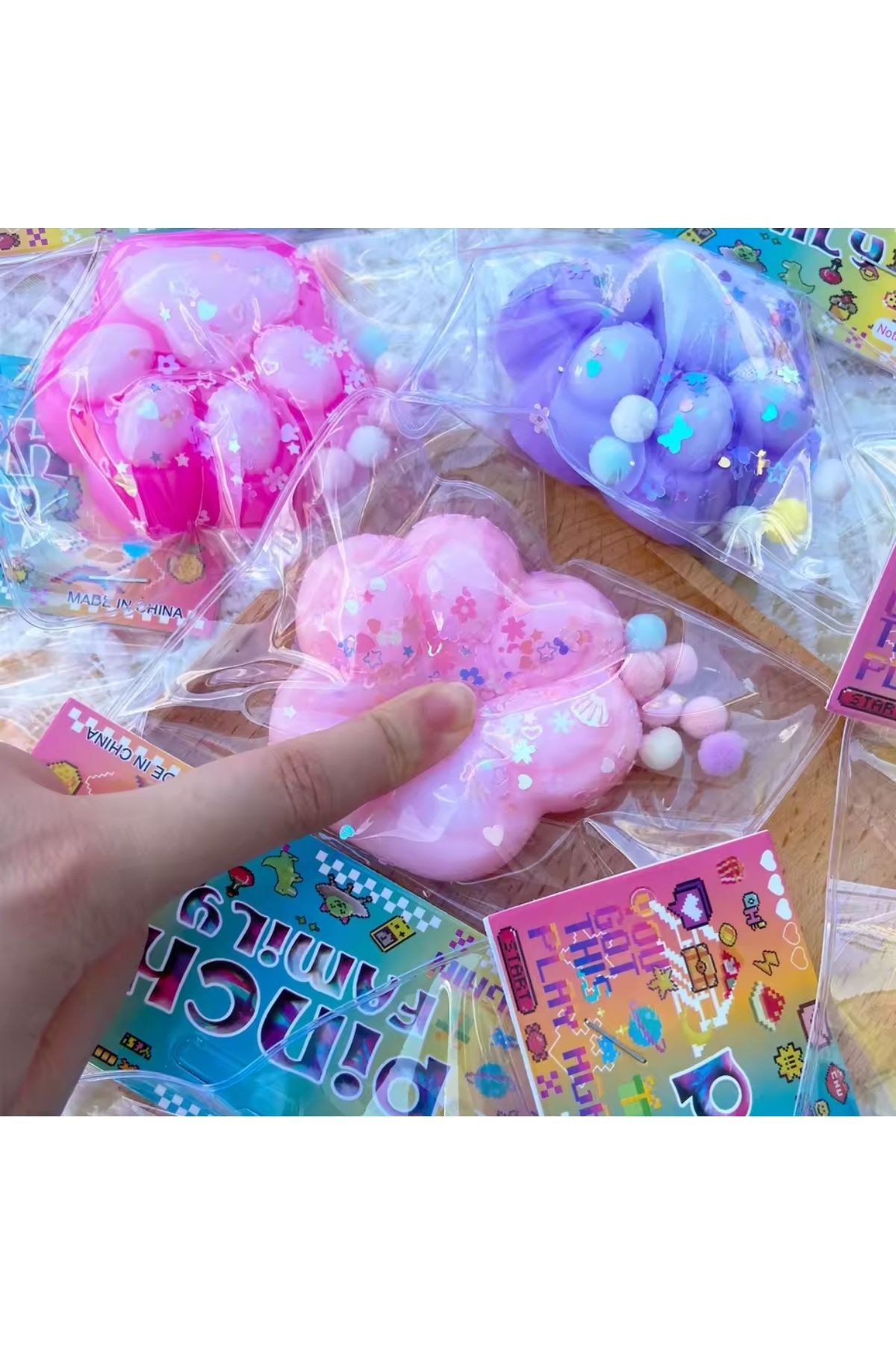 Kedi patisi taba sukuşi squishy stres oyuncağı yumuşacık jel oyuncak skuşi