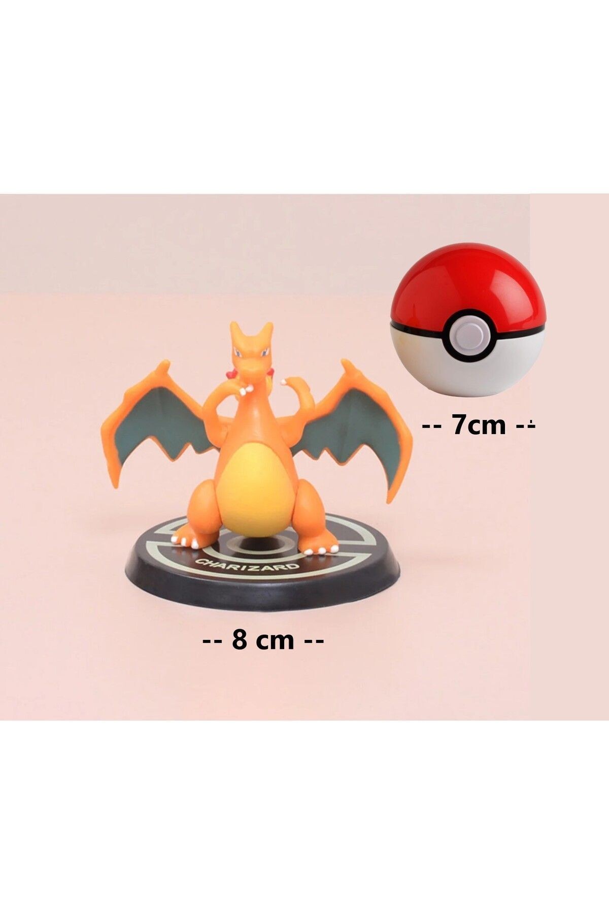 1 Adet Blastoise Pokemon Figür 8cm Ve 1 Adet Poketopu - Pokemon Pokeball - charizardstant7cm