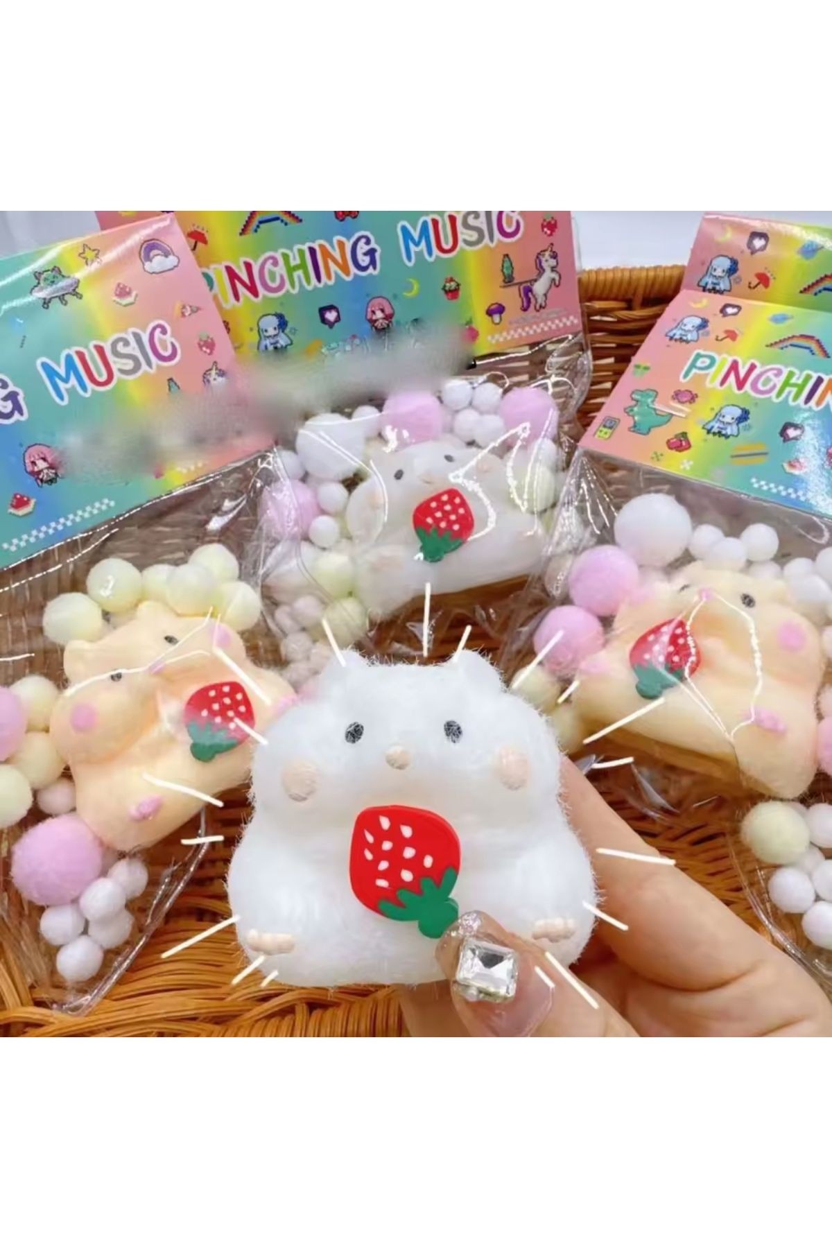 Hamster Sukuşi Yumoş Jel Stres Oyuncağı fare Model Squishy Elastik Kedi Patisi Taba
