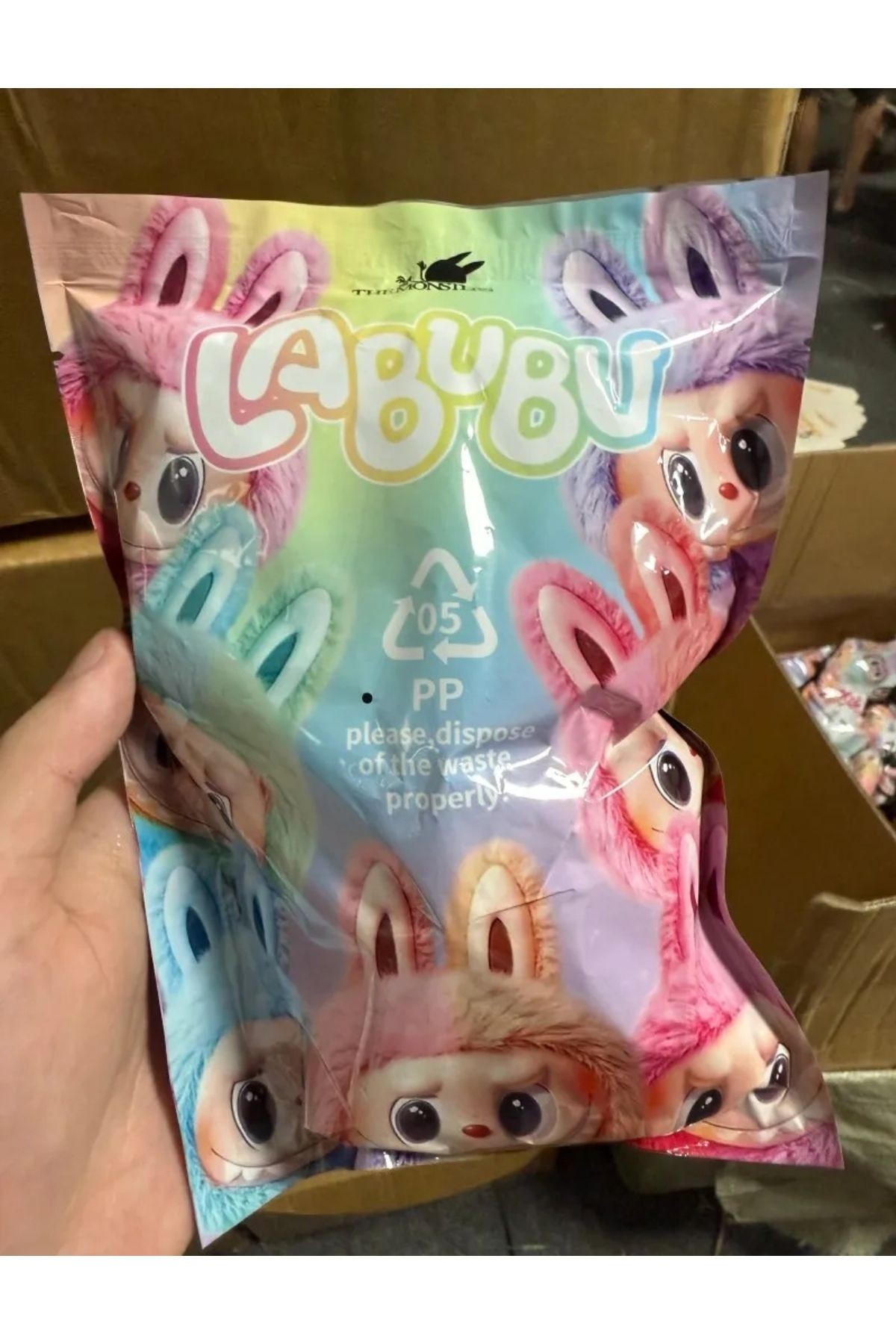 Labubu anahtarlık sürpriz kutulu 4. Nesil yeni tarz renkli popmart labubu peluş oyuncak çanta charmı