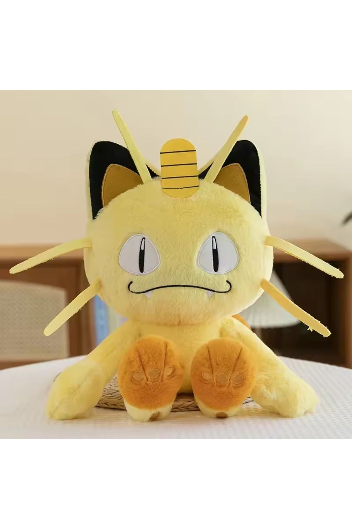 Miyav peluş oyuncak 40cm Pokemon peluş meowth figür roket takımı pokemonu