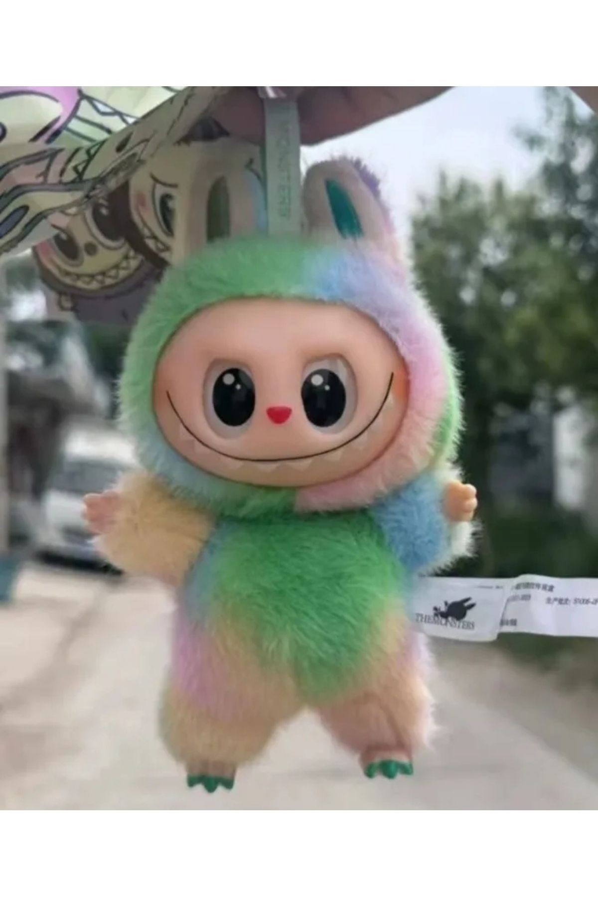 Labubu anahtarlık sürpriz kutulu 4. Nesil yeni tarz renkli popmart labubu peluş oyuncak çanta charmı