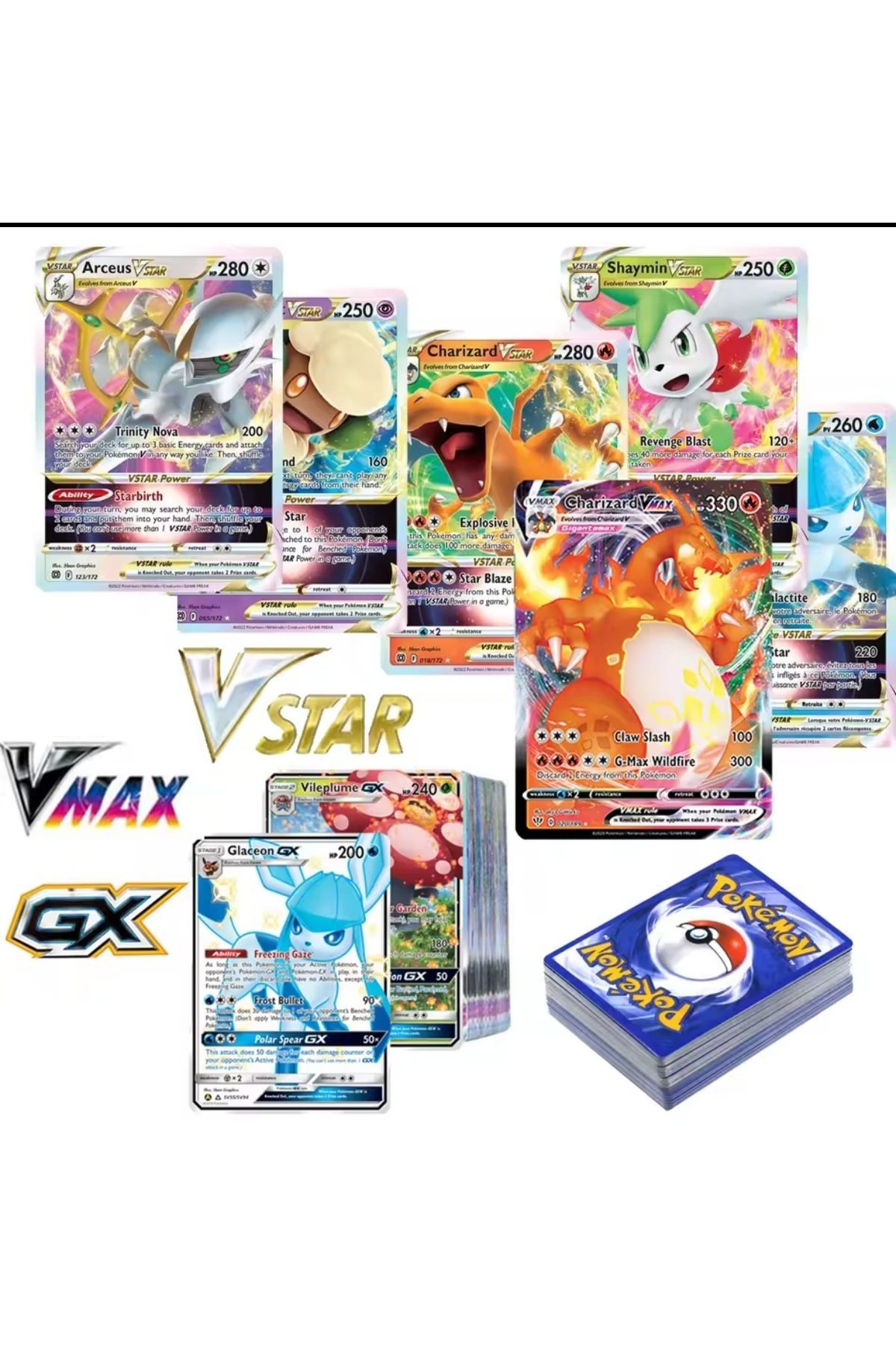 Pokemon kart 55 adet silver tempest ve crown zenith metal kutulu pokekart 55 adet