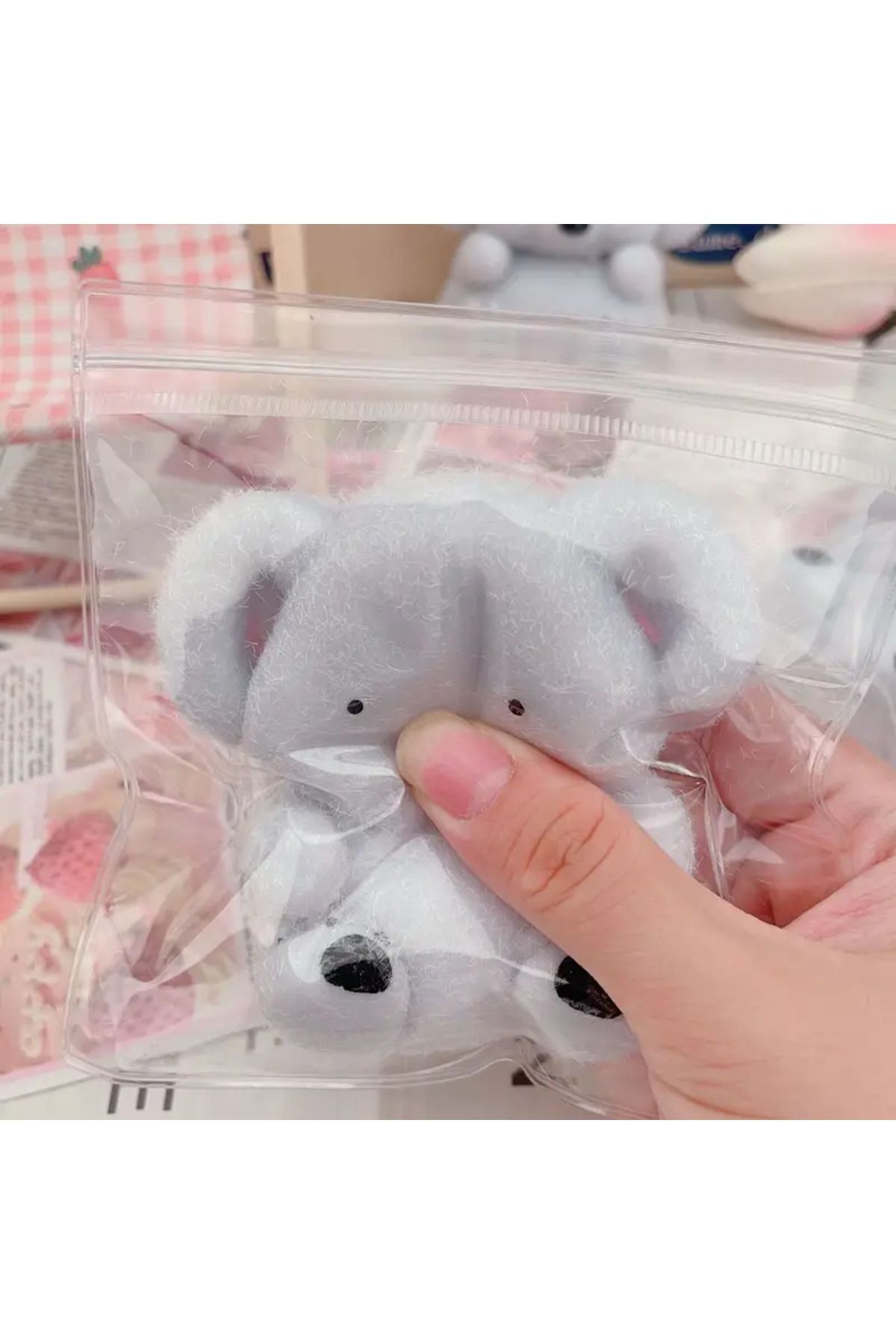Koala Sukuşi Yumuşacık Stres Oyuncağı Squishy Koala Modelli Tüylü Kedi Patisi Taba Skuşi