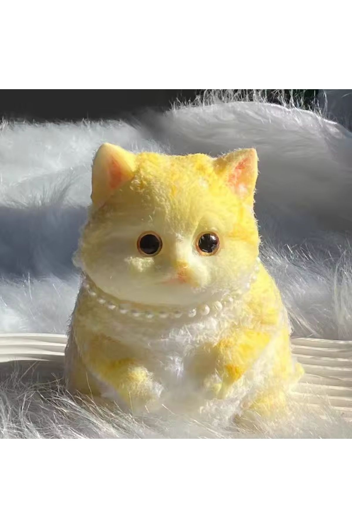 Tombik Kedi Sukuşi Yumuşacık Tüylü Kedi Squishy Taba Pati Model Tatlı Kedi Oyuncak