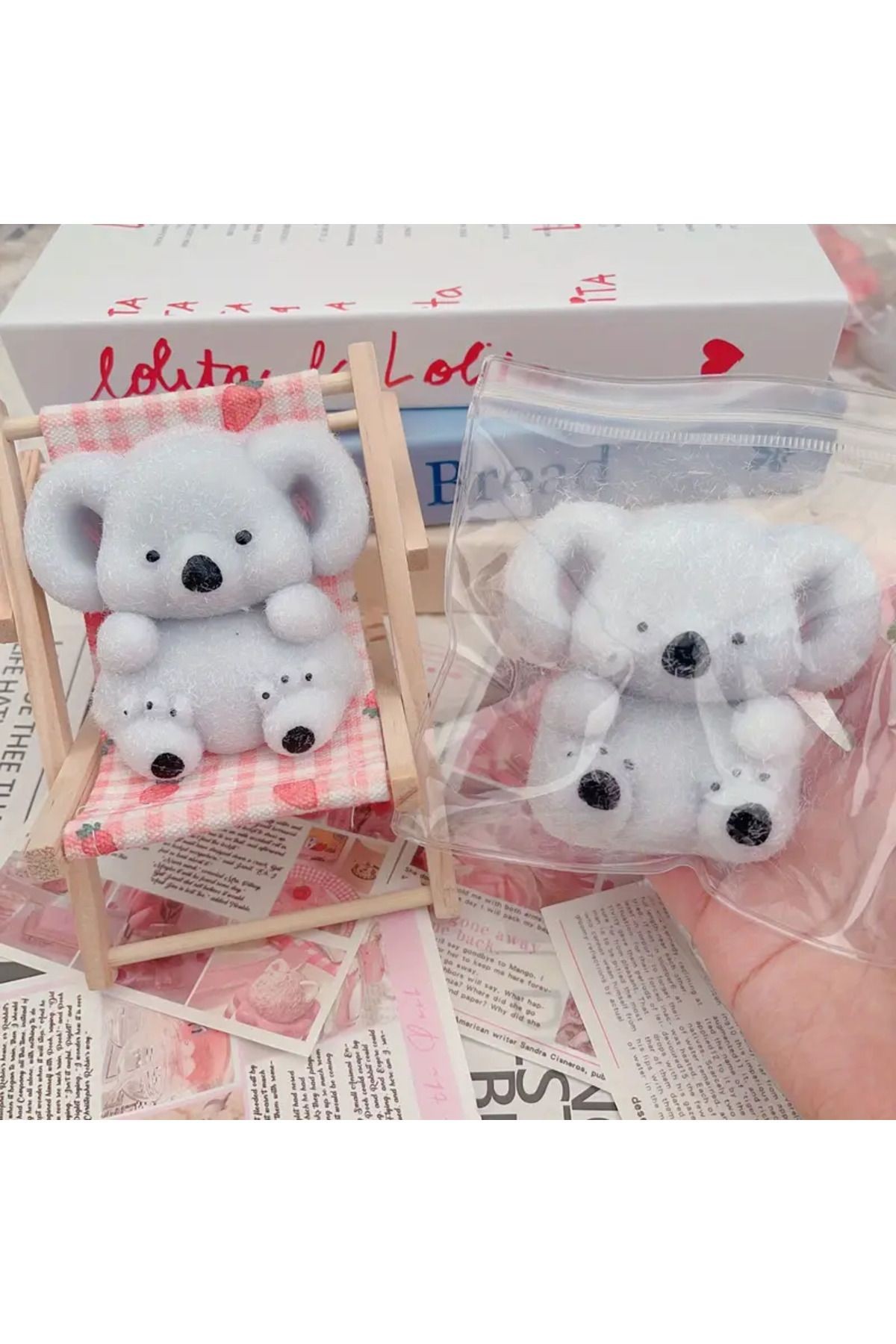 Koala Sukuşi Yumuşacık Stres Oyuncağı Squishy Koala Modelli Tüylü Kedi Patisi Taba Skuşi