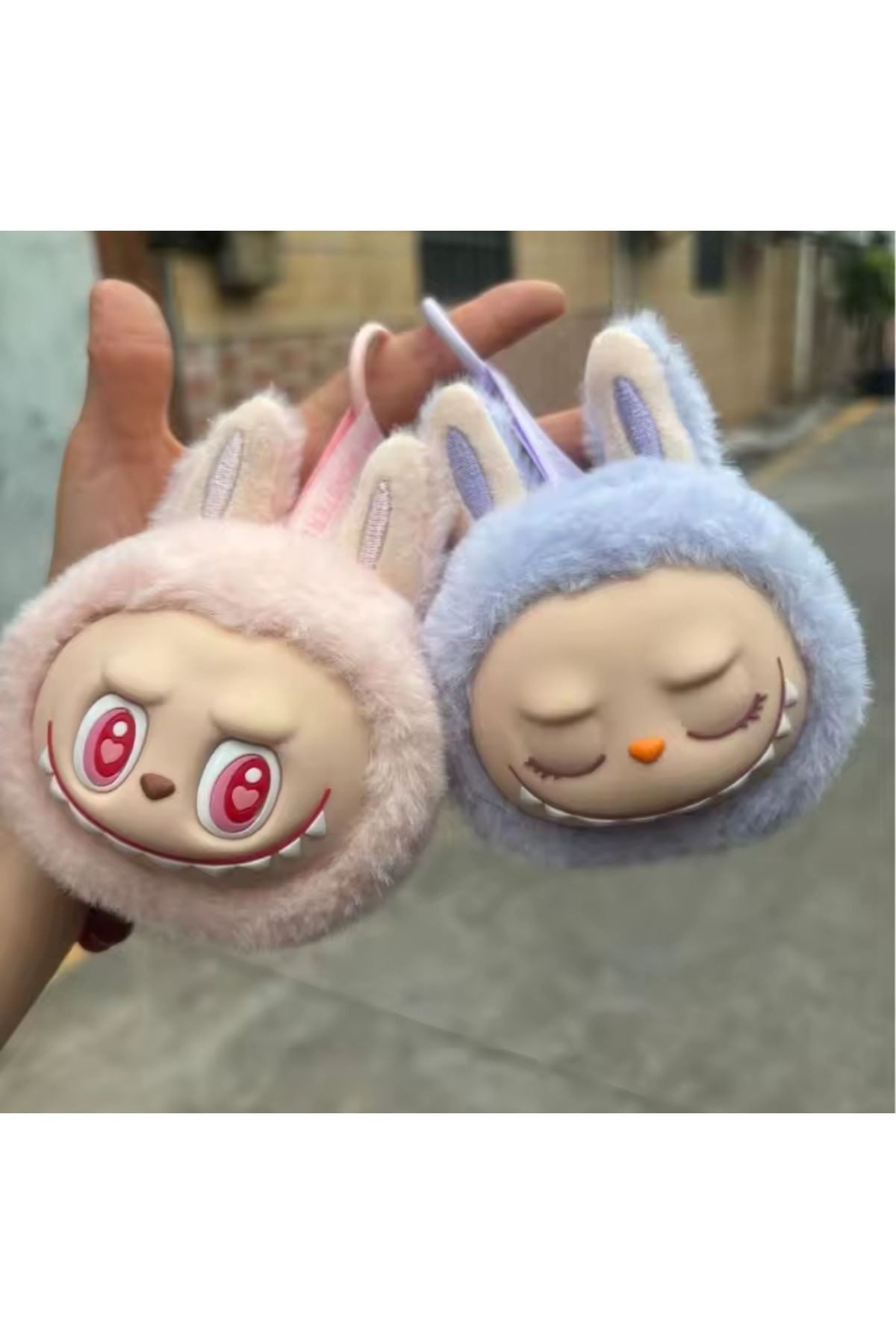 Labubu Peluş Oyuncak Ithal Labubu Anahtarlık Sadece Kafa Model Büyük Boy Kutusuz