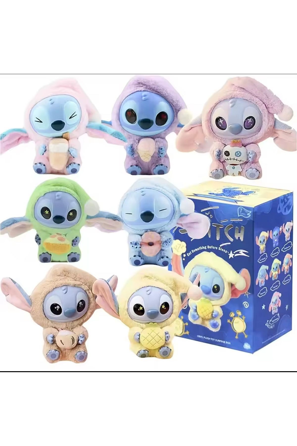Stitch sürpriz anahtarlık yeni nesil labubu model stitch anahtarlık sürpriz kutusunda stich