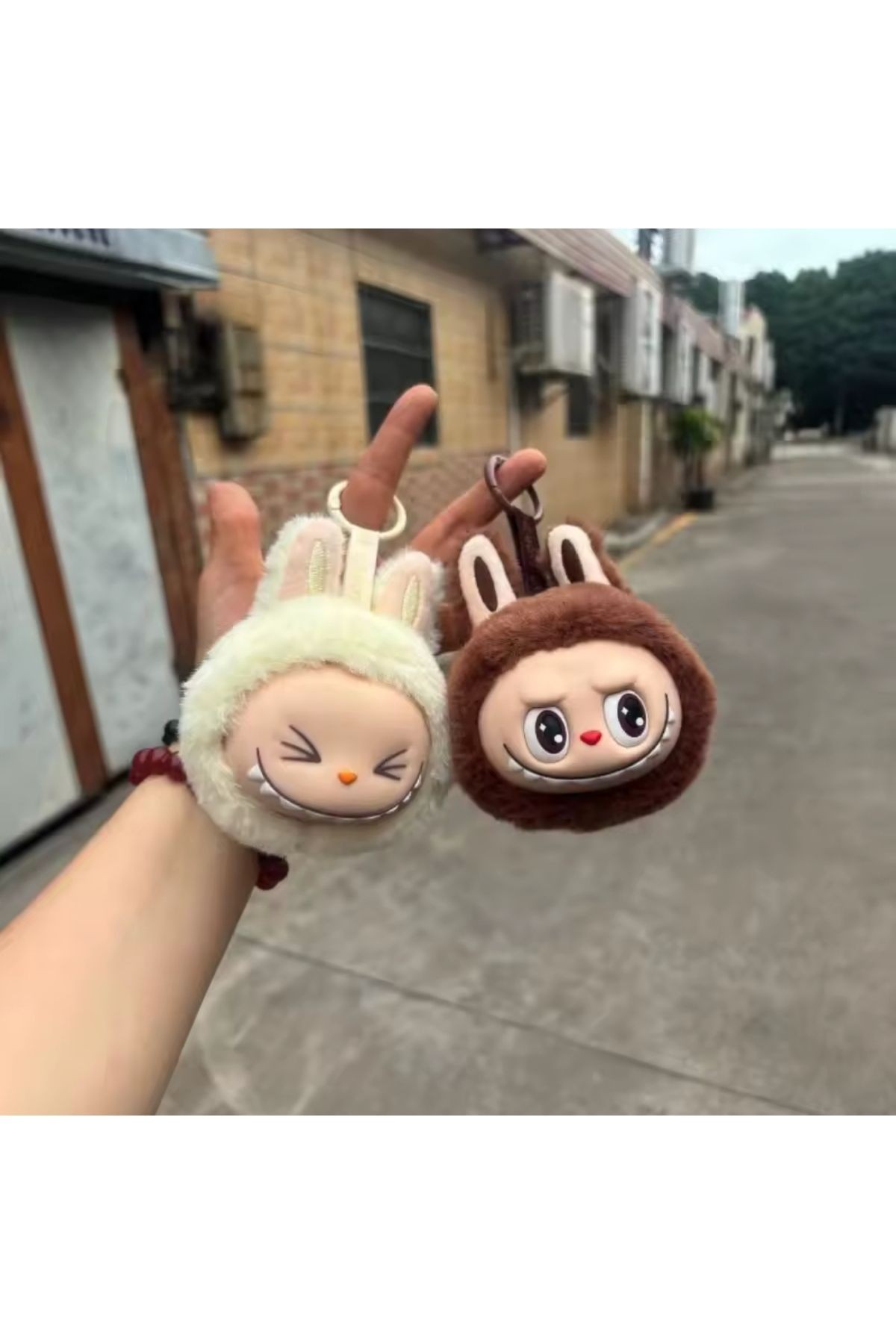 Labubu Peluş Oyuncak Ithal Labubu Anahtarlık Sadece Kafa Model Büyük Boy Kutusuz