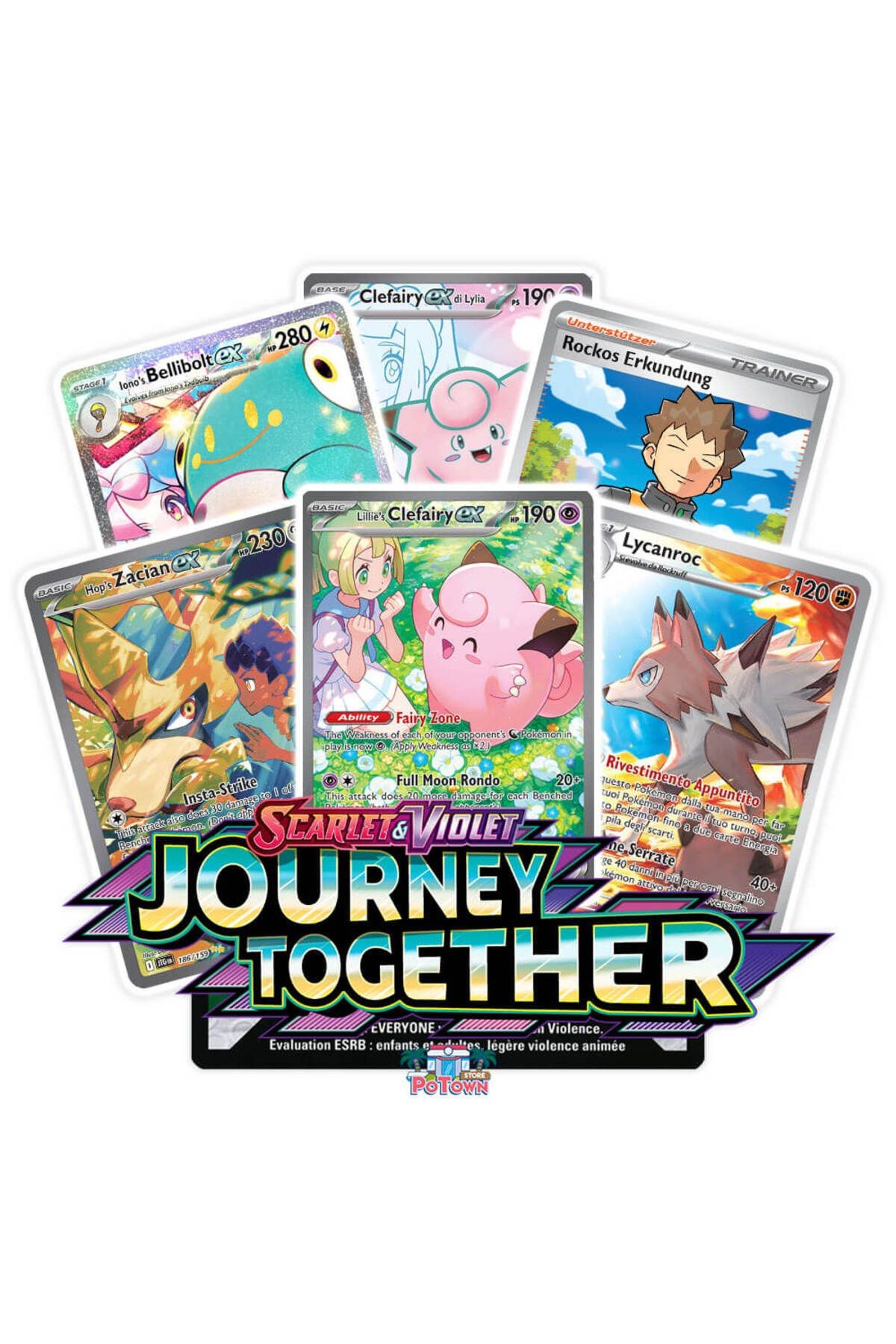 Pokemon kart "journey together" 1 pack 10 adet kart Pokemon kartlar