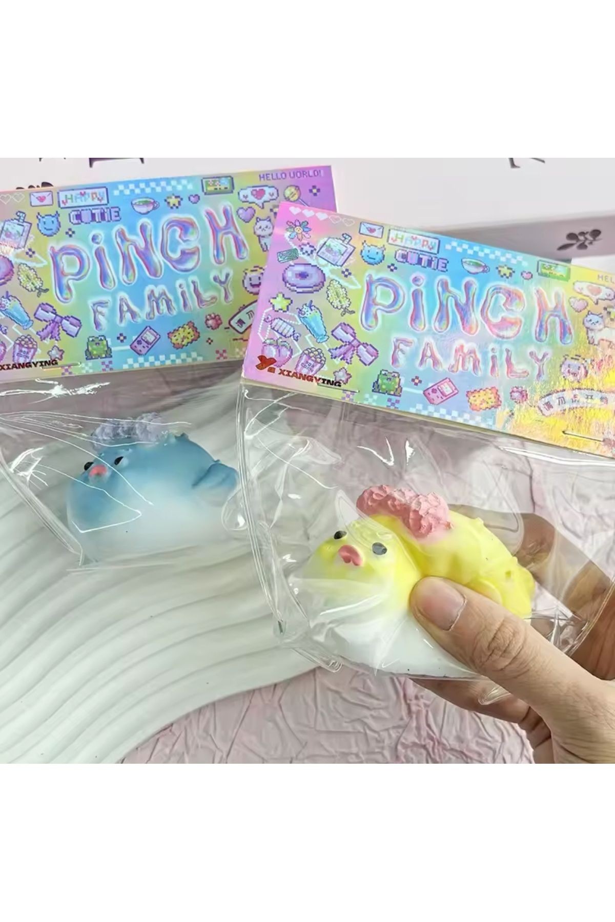 Balon balığı Sukuşi Yumoş Jel Stres Oyuncağı balık Squishy Elastik Kedi Patisi Taba