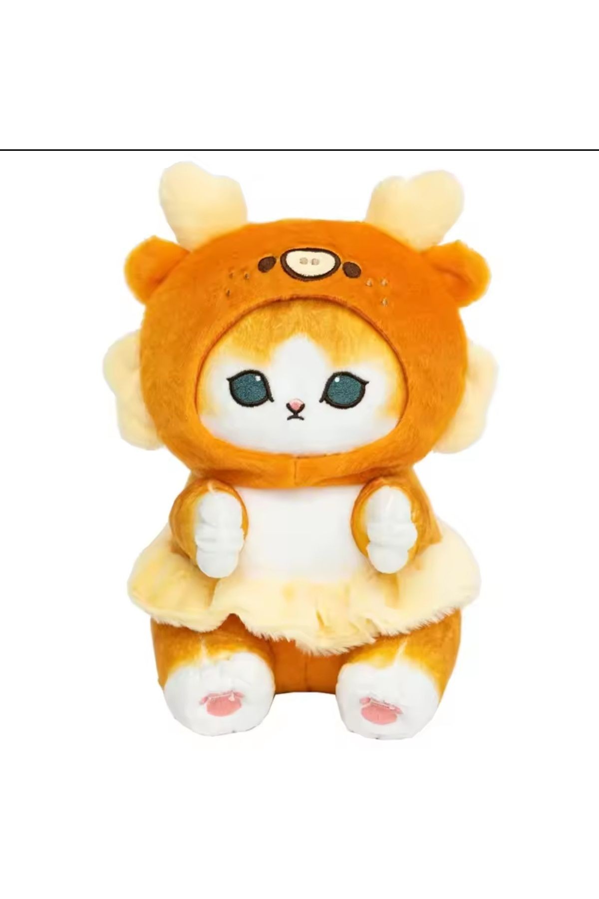 Turuncu ejder Mofusand peluş oyuncak mega boy 40cm koleksiyon mofusand kedi peluş