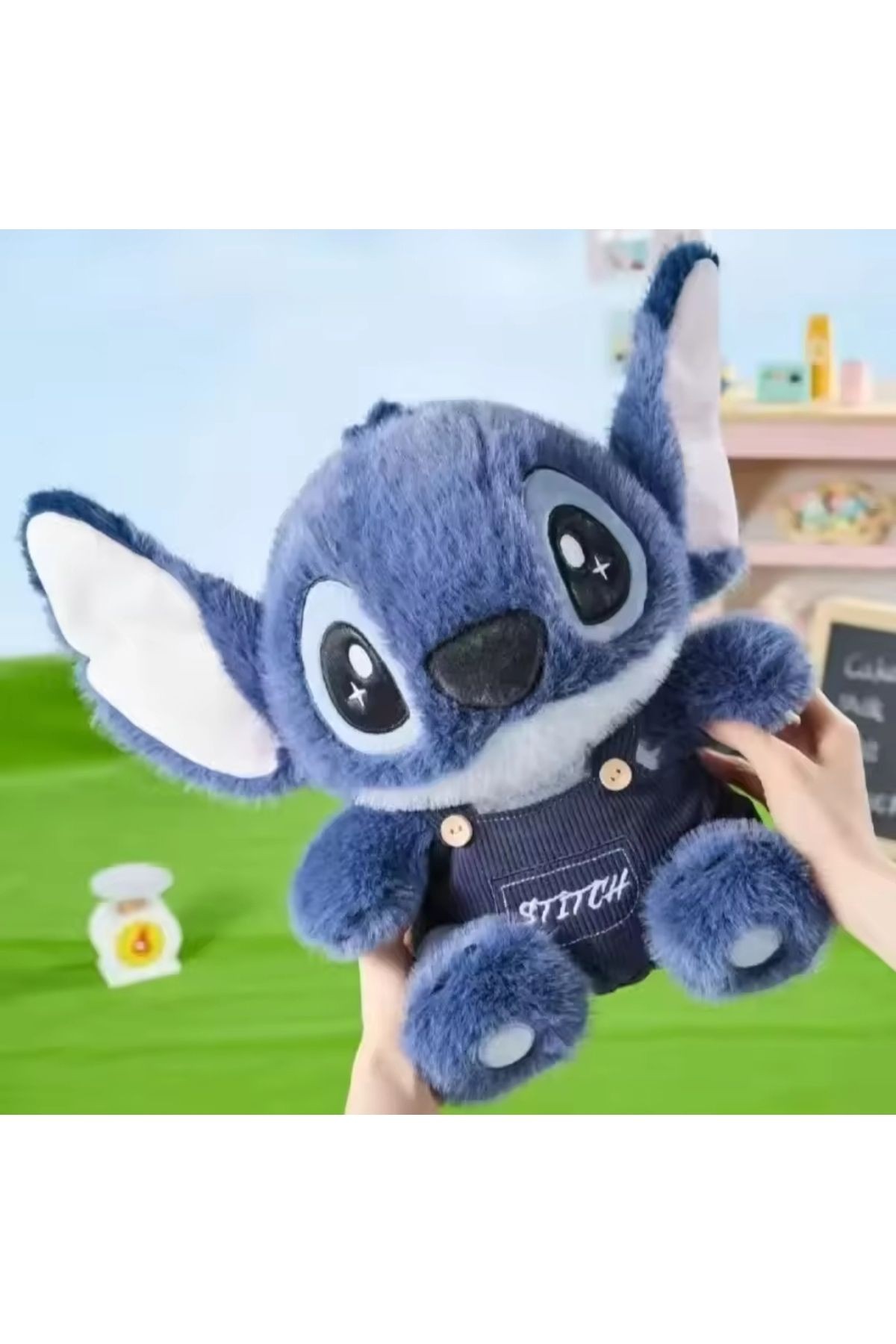 Stitch peluş oyuncak 28cm stich oyuncak peluş yumuş ayıcık - mavi