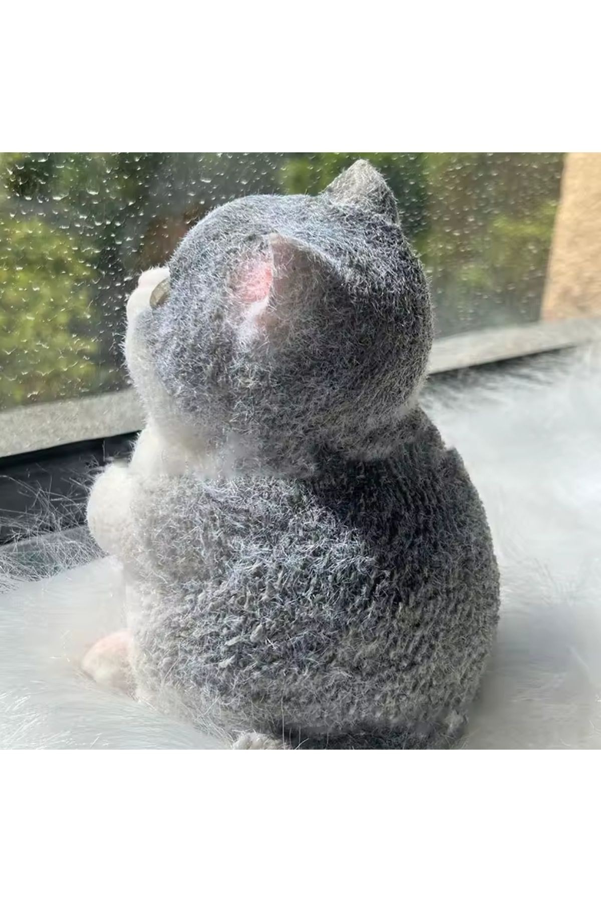 Tombik Kedi Sukuşi Yumuşacık Tüylü Kedi Squishy Taba Pati Model Tatlı Kedi Oyuncak