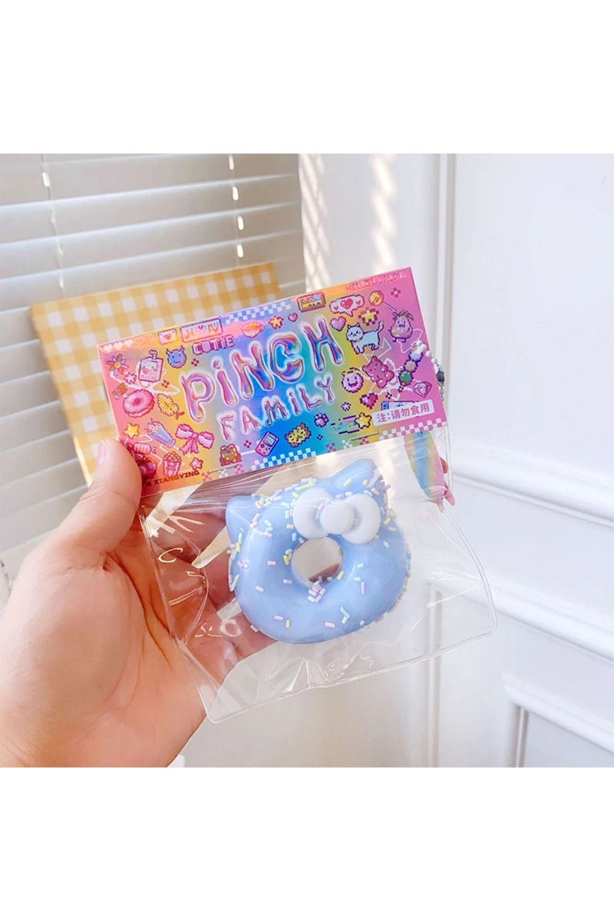 Kedi Kulaklı Donut Sukuşi Taba Squishy Stres Oyuncağı Hellokitty Sukuşi Kedi Patisi Stress Oyuncağı