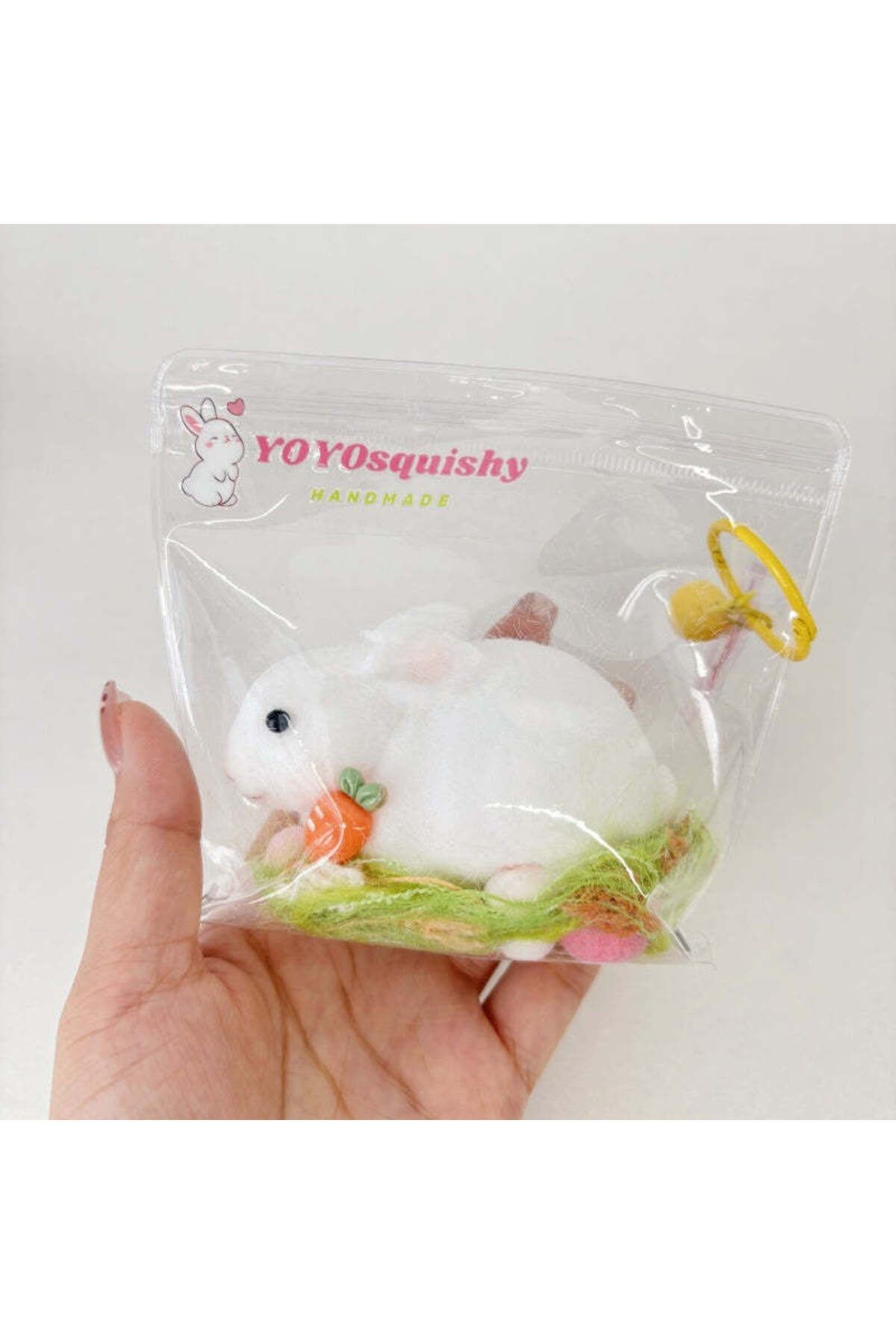 Tavşan Sukuşi Yeni Model Tavşan Squishy Taba Sukuşi Stres Oyuncağı Elastik Tüylü Kedi Patisi