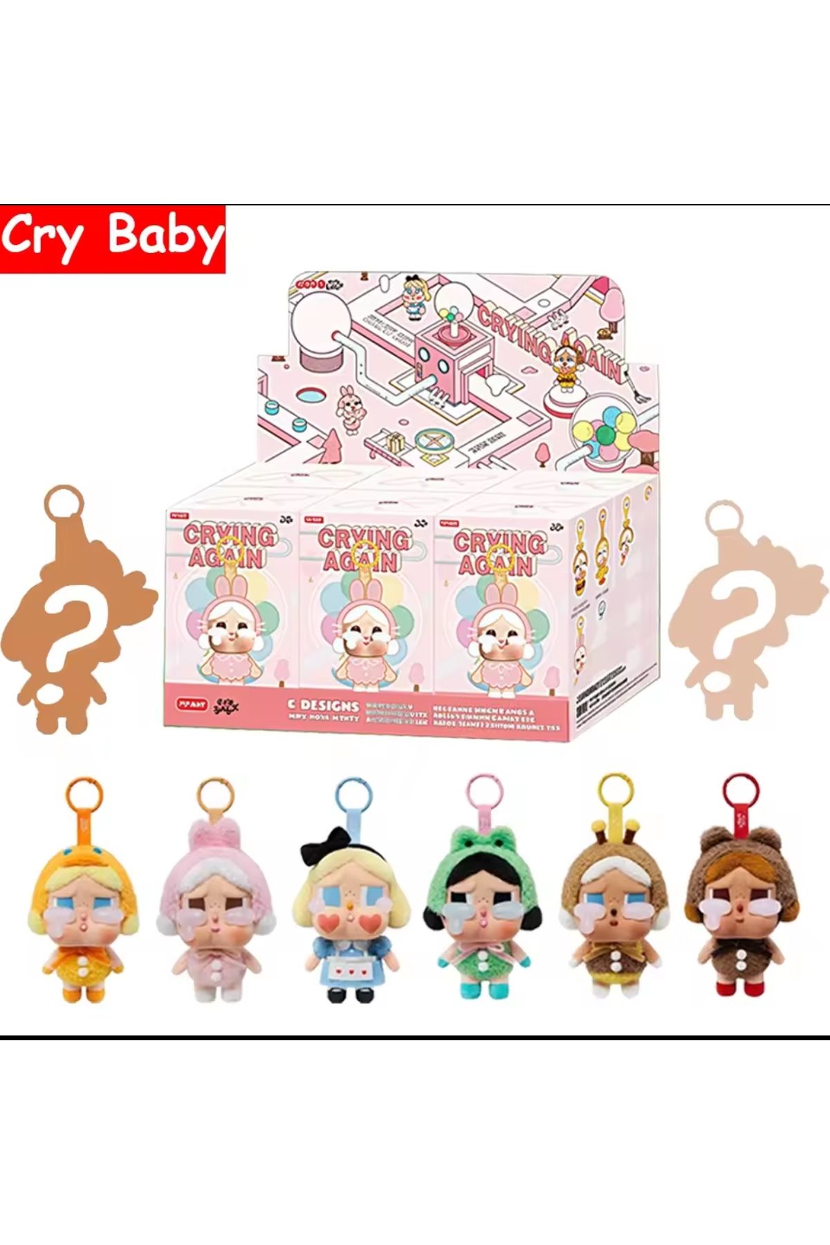 CRYBABY pop mart kapalı sürpriz pack kutu Chery baby bebek crying serisi bebek figür kutulu