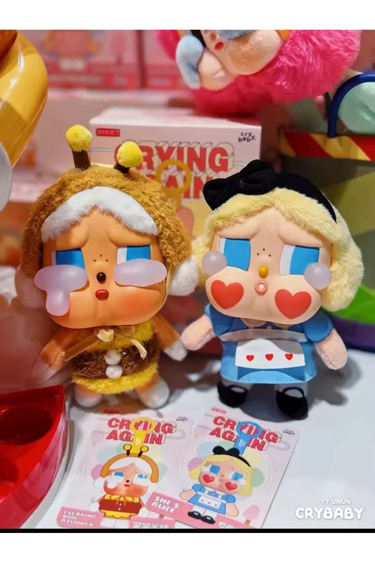CRYBABY pop mart kapalı sürpriz pack kutu Chery baby bebek crying serisi bebek figür kutulu