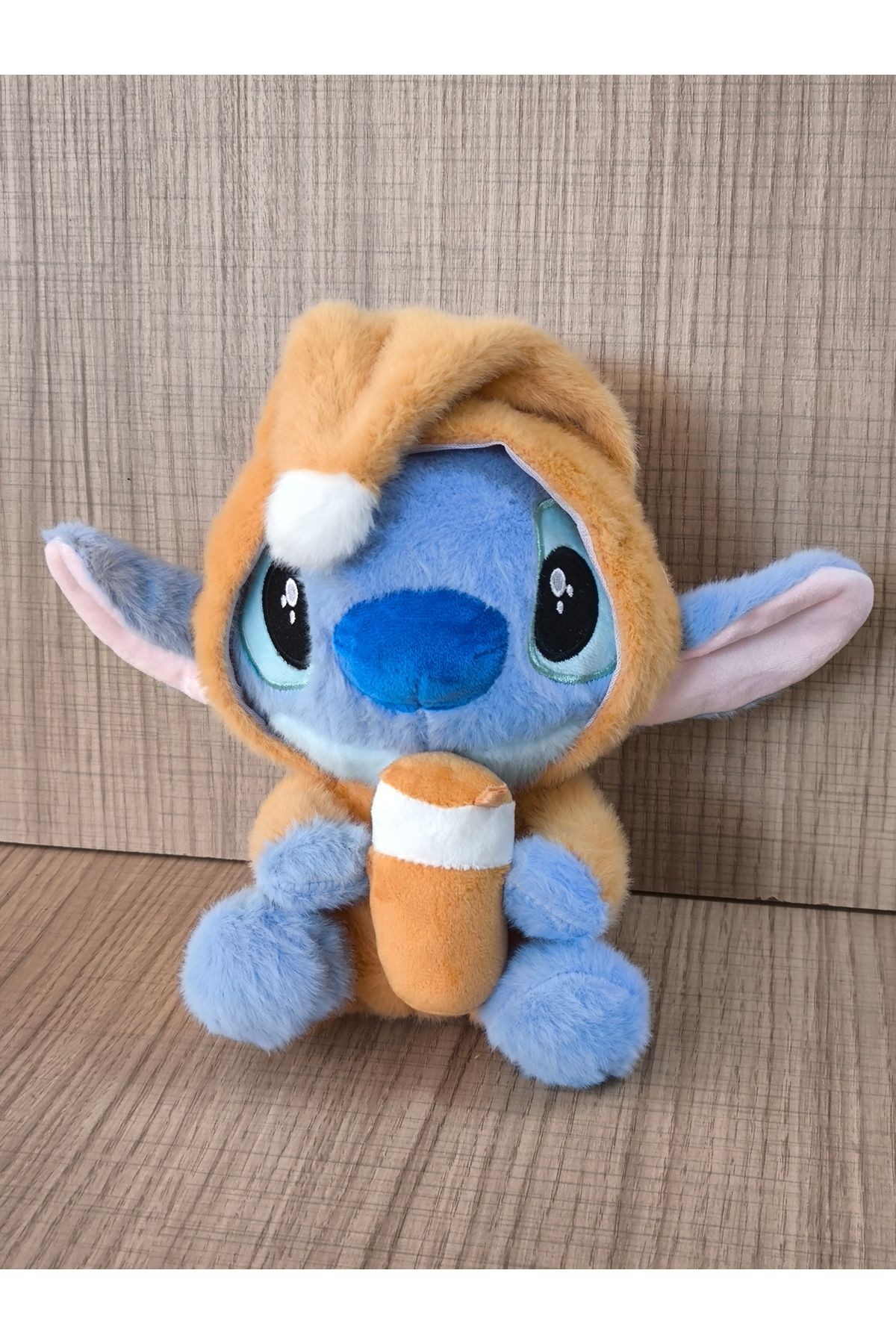 stitch peluş oyuncak 30cm popmart kostümlü stich peluş oyuncak figür - mavi