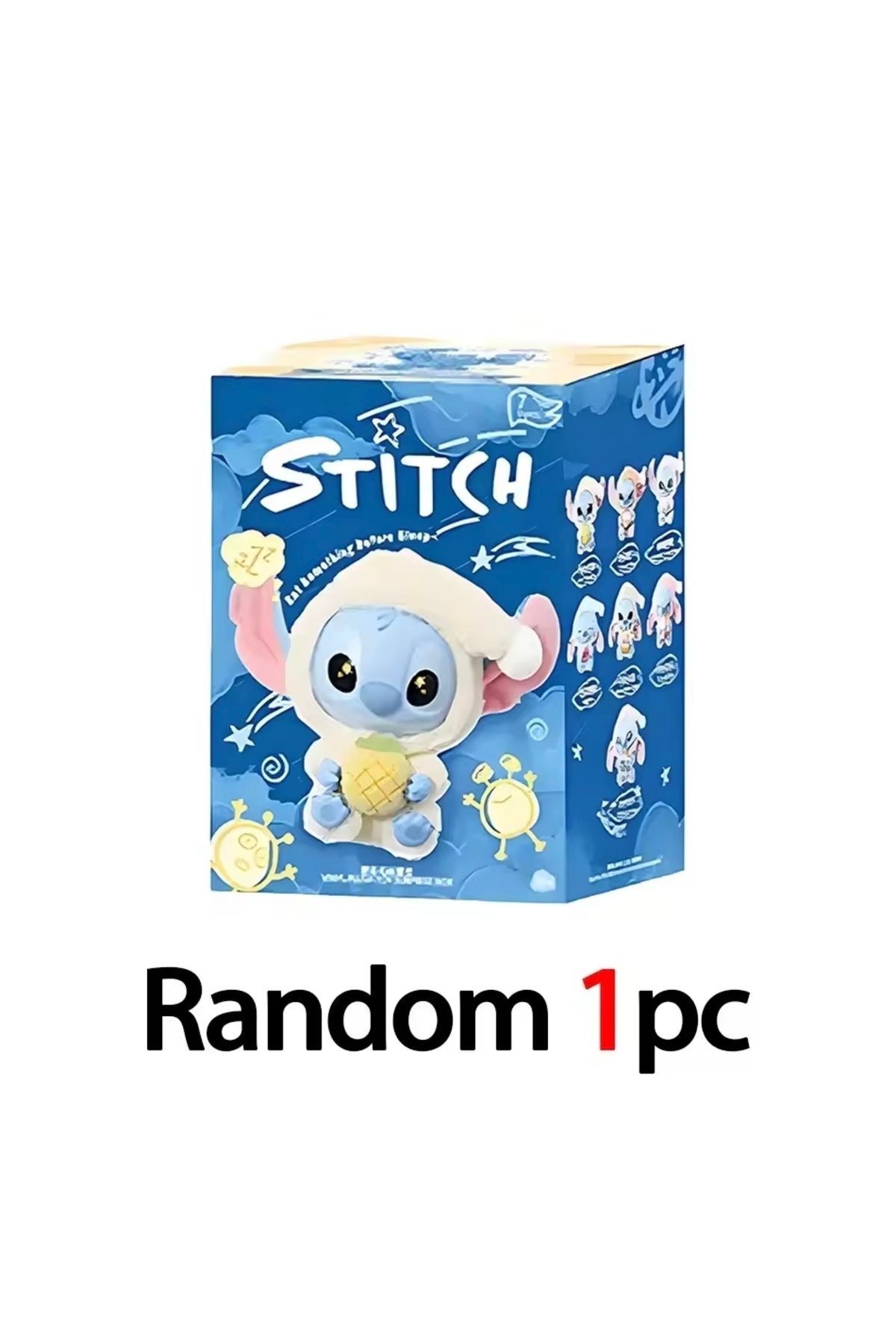Stitch sürpriz anahtarlık yeni nesil labubu model stitch anahtarlık sürpriz kutusunda stich