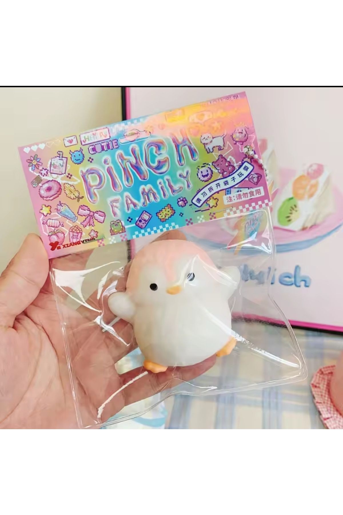 Penguen Sukuşi Yumoş Jel Stres Oyuncağı penguen Squishy Elastik Kedi Patisi Taba