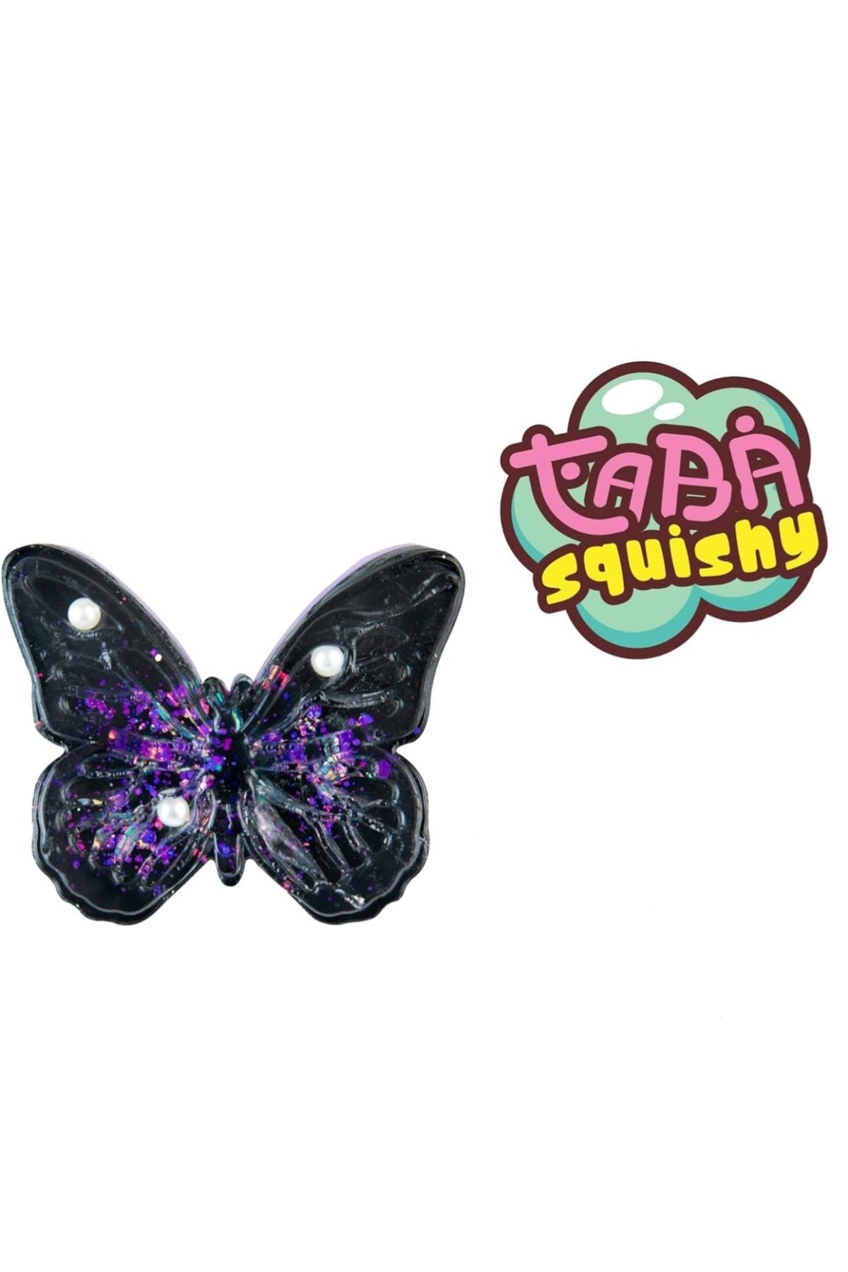 Kelebek Sukuşi Oyuncak Yumoş Jel Stres Oyuncağı Kelebek Model Squishy Elastik Kedi Patisi Taba
