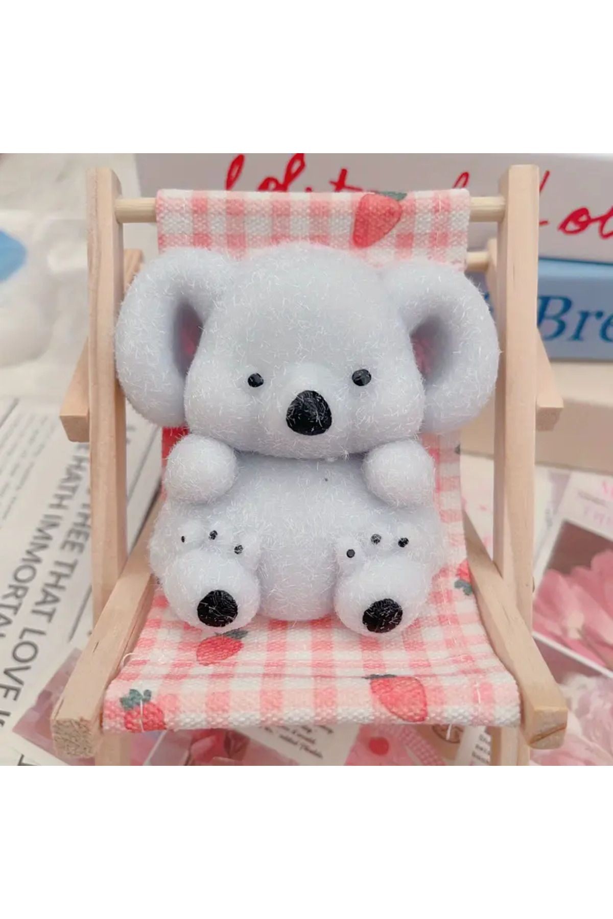 Koala Sukuşi Yumuşacık Stres Oyuncağı Squishy Koala Modelli Tüylü Kedi Patisi Taba Skuşi