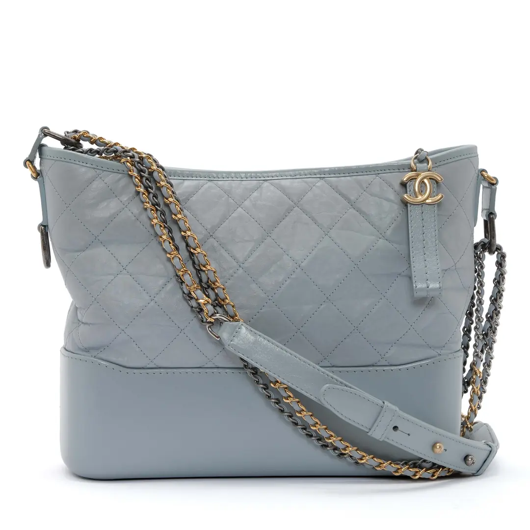 Chanel Mavi 'Gabrielle' Medium Çanta - Authentic Seconds