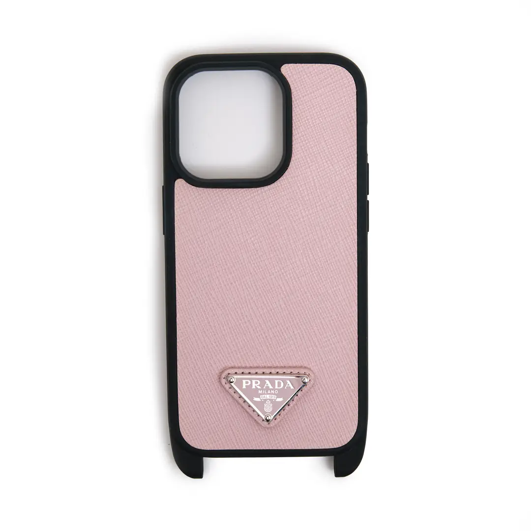 Prada - Pembe Saffiano Iphone 15 Pro Max Kılıf - Authentic Seconds