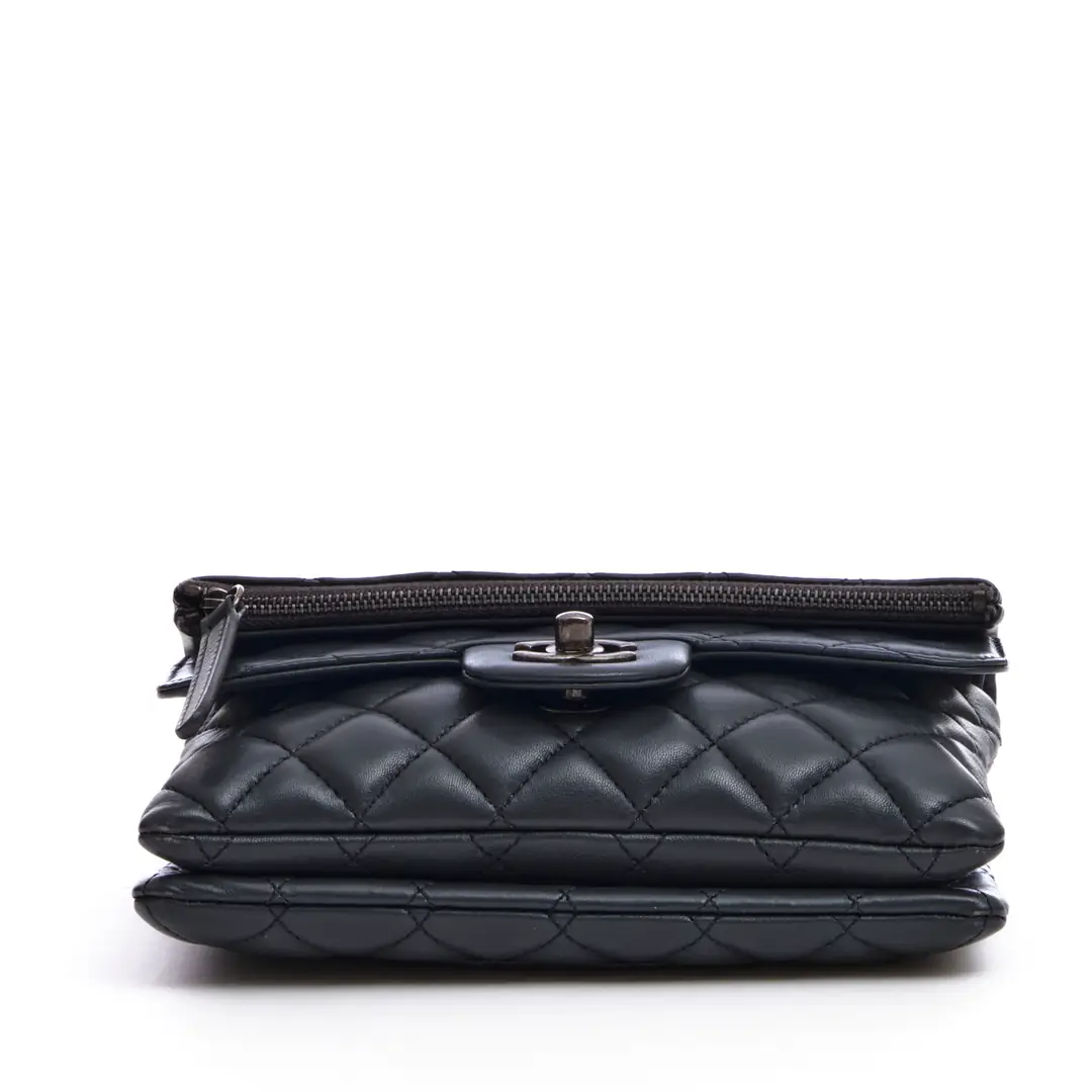 Chanel - Gri Paris - Salzburg Zip Multi Flap Çanta - Authentic Seconds