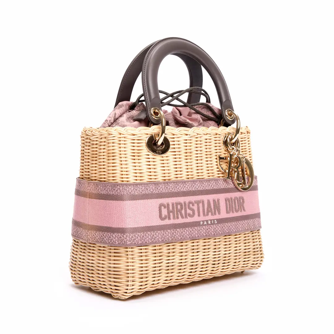 Christian Dior - Pembe Oblique Small Lady Dior Çanta 2023