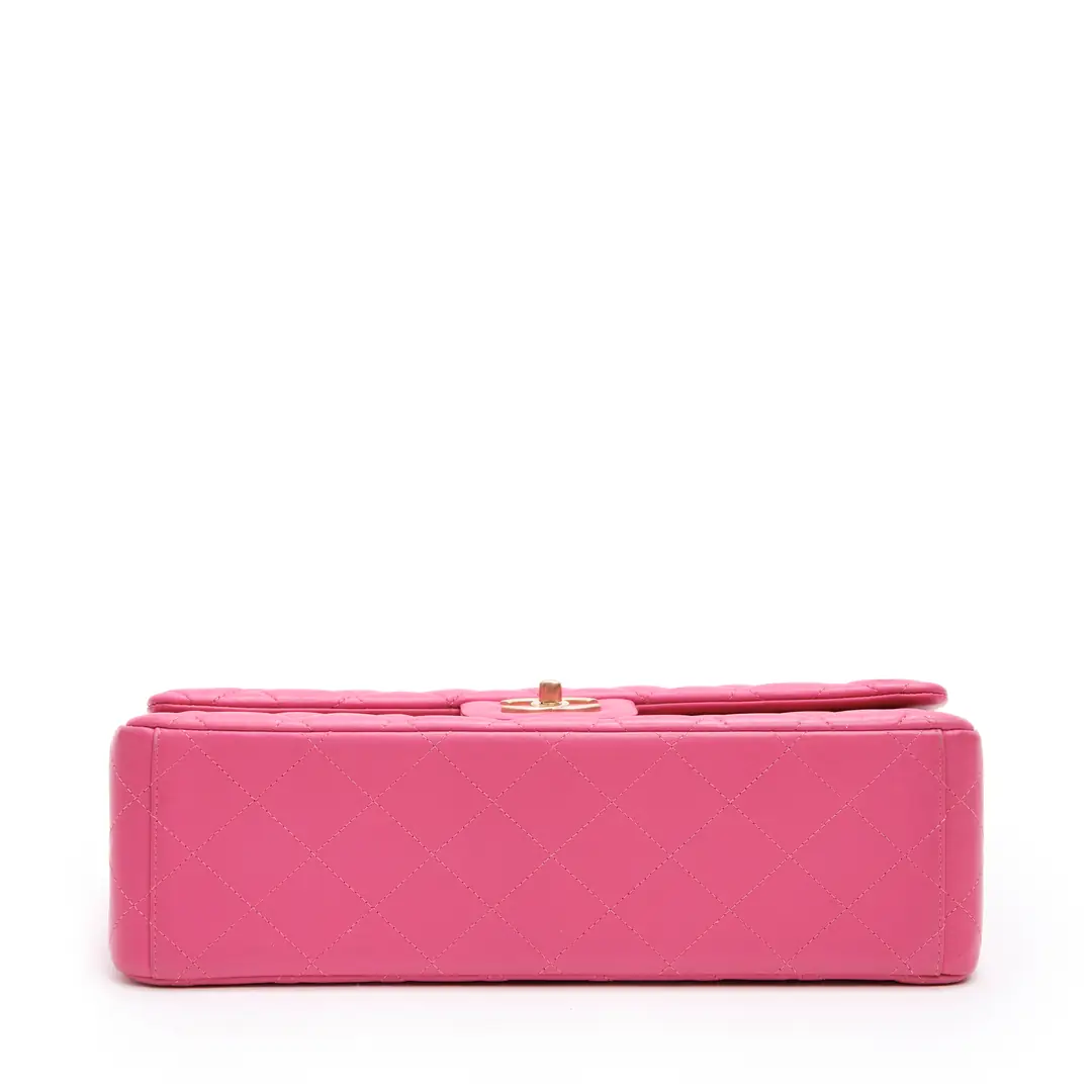 Chanel - Pembe Maxi Jumbo Double Flap Çanta - Authentic Seconds